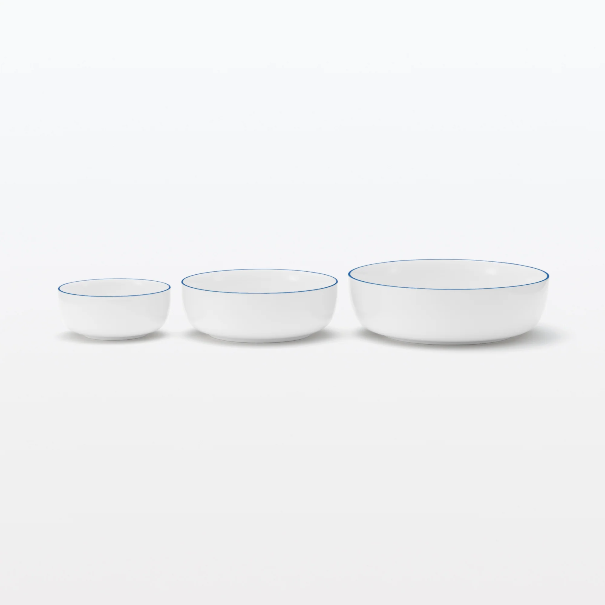 Everyday Tableware Bowl Medium - Blue Stripe - Image 7