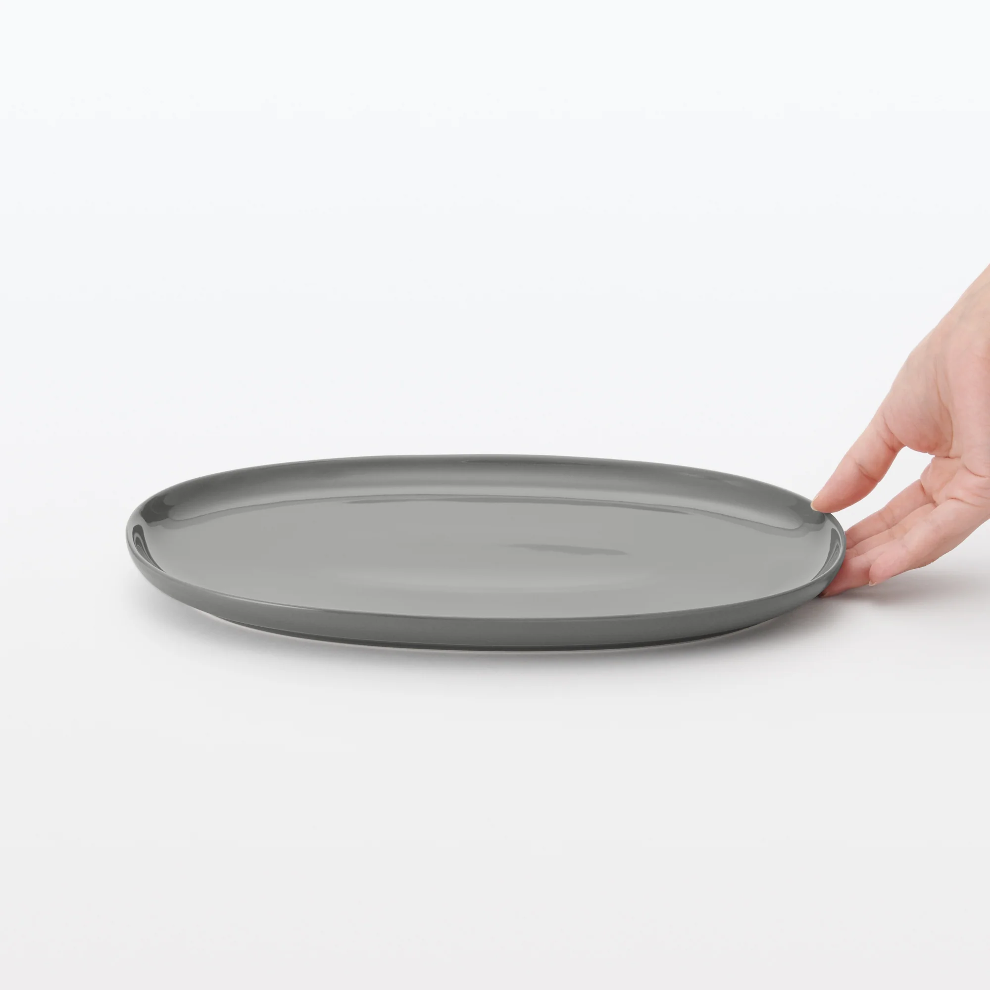 Everyday Tableware Oval Plate Large - Grey - Image 6