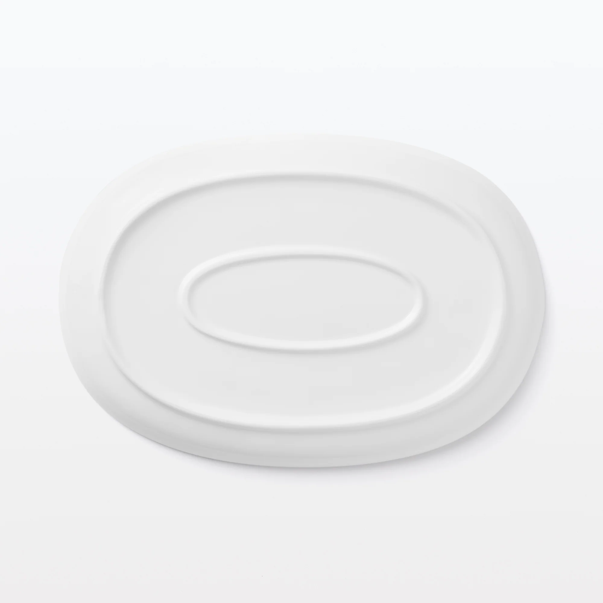 Everyday Tableware Oval Plate Small - Blue Stripe - Image 4