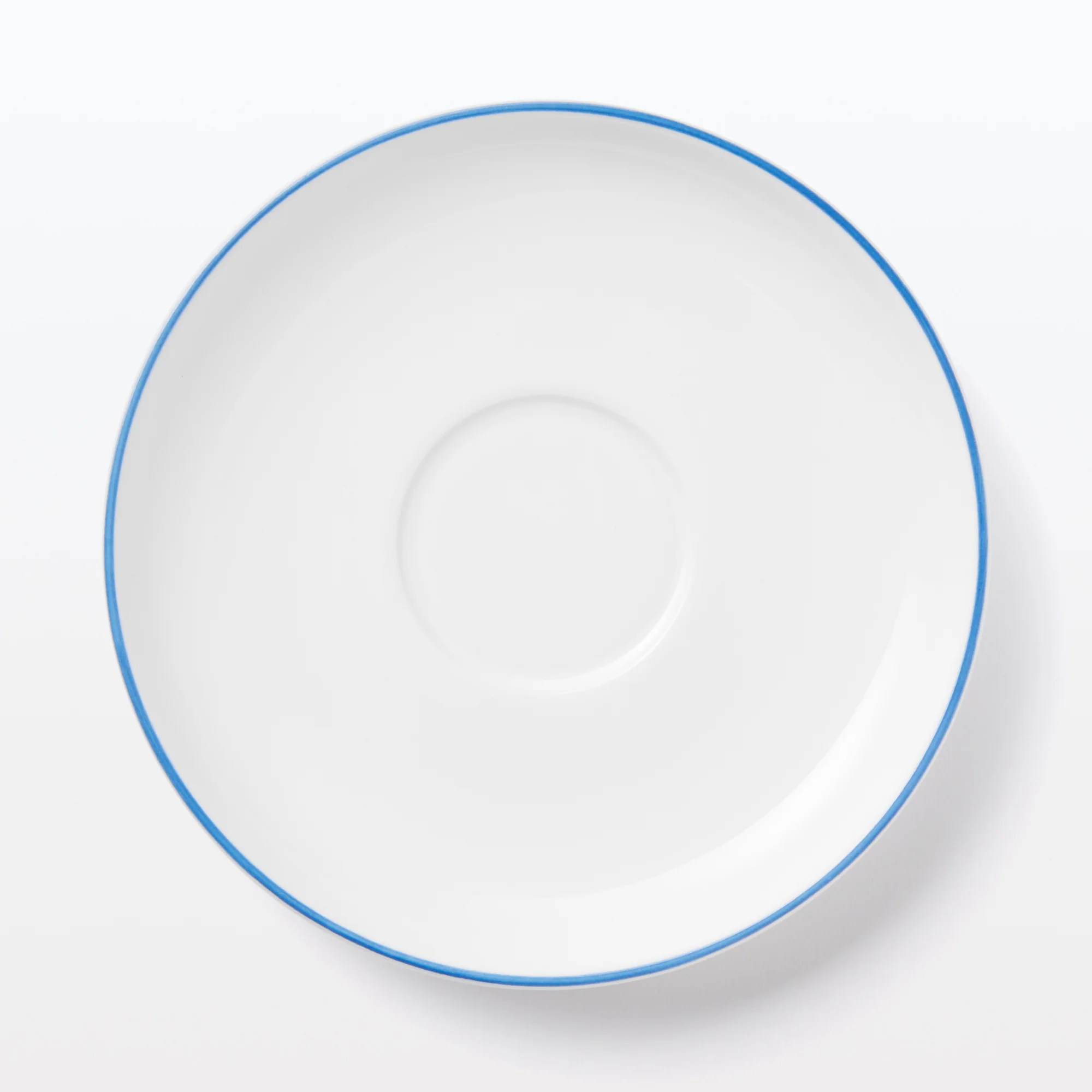 Everyday Tableware Tea Saucer - Blue Stripe - Image 4