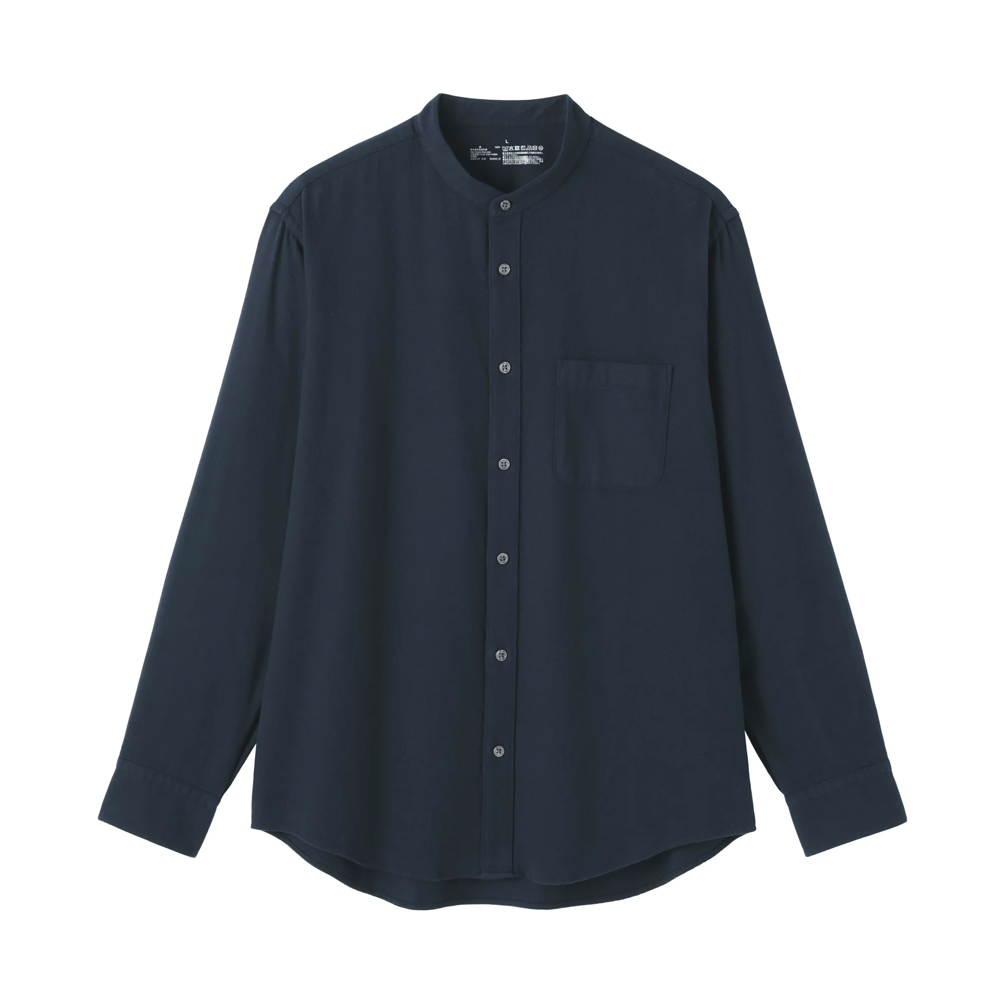 Flannel Stand Collar Shirt - Image 11