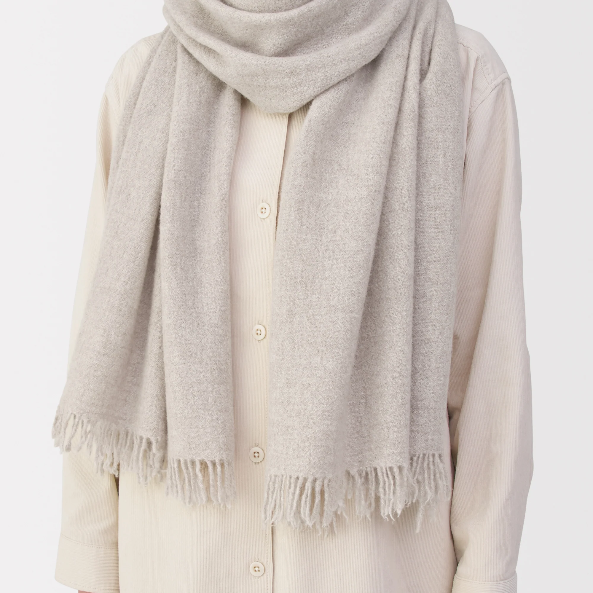 Fluffy Wool Blanket Stole - Image 20