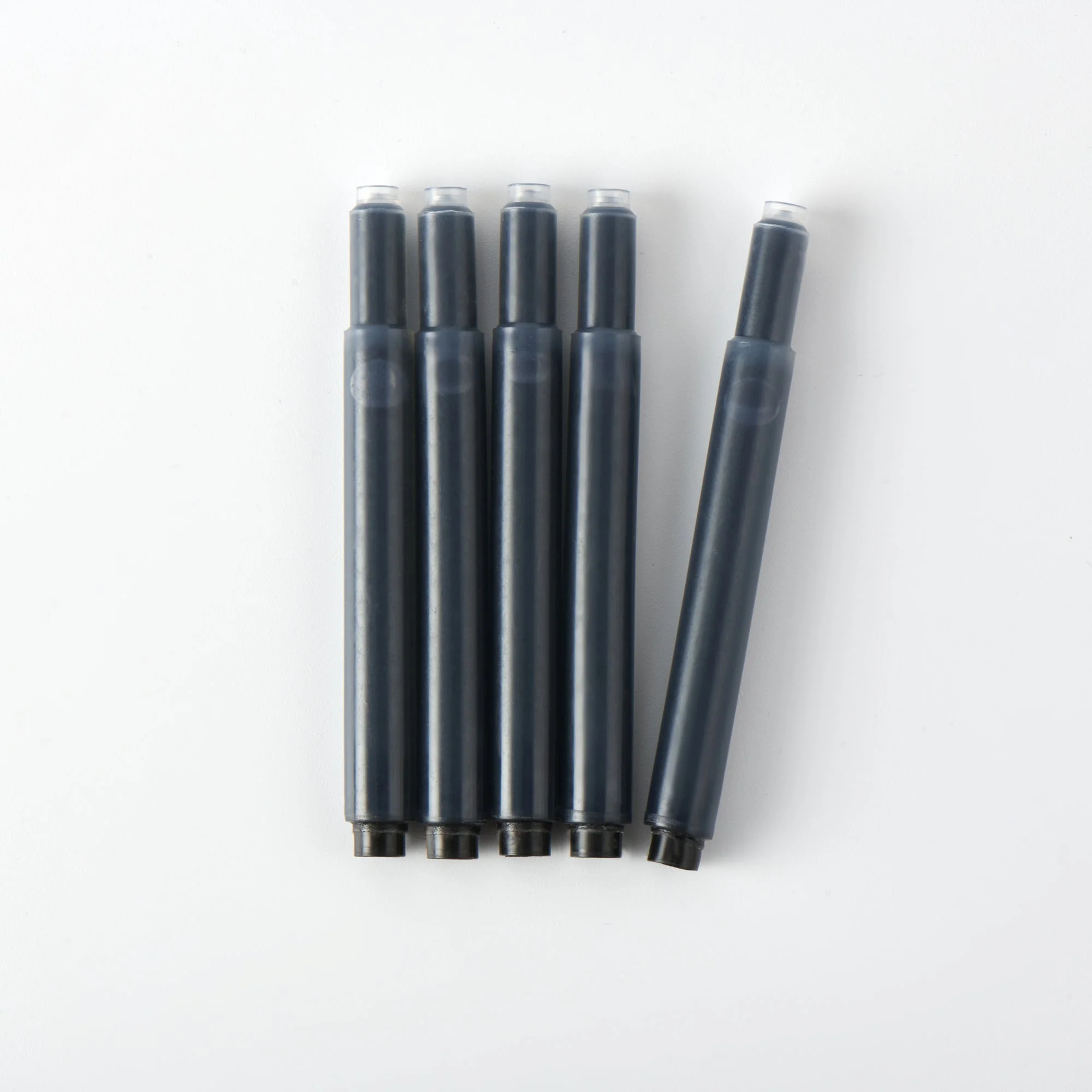 Fountain Pen Ink Cartridge Refills - Black (5 Pack)