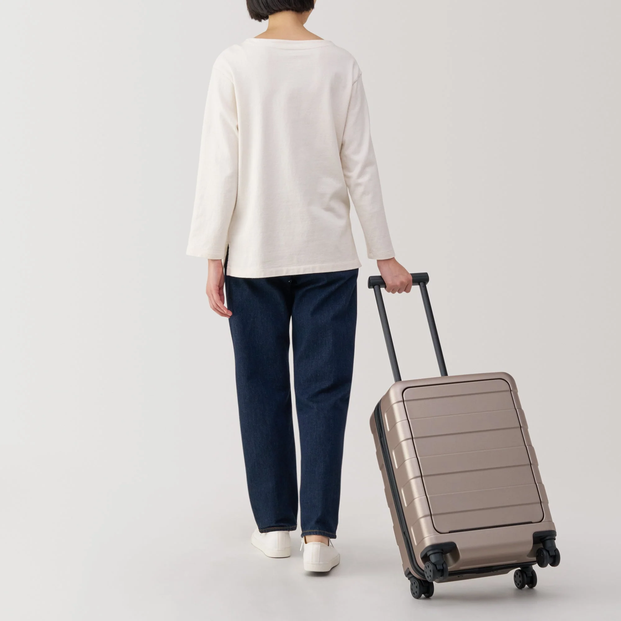Adjustable Handle Front Open Hard Suitcase 32L | Carry-On - Image 17