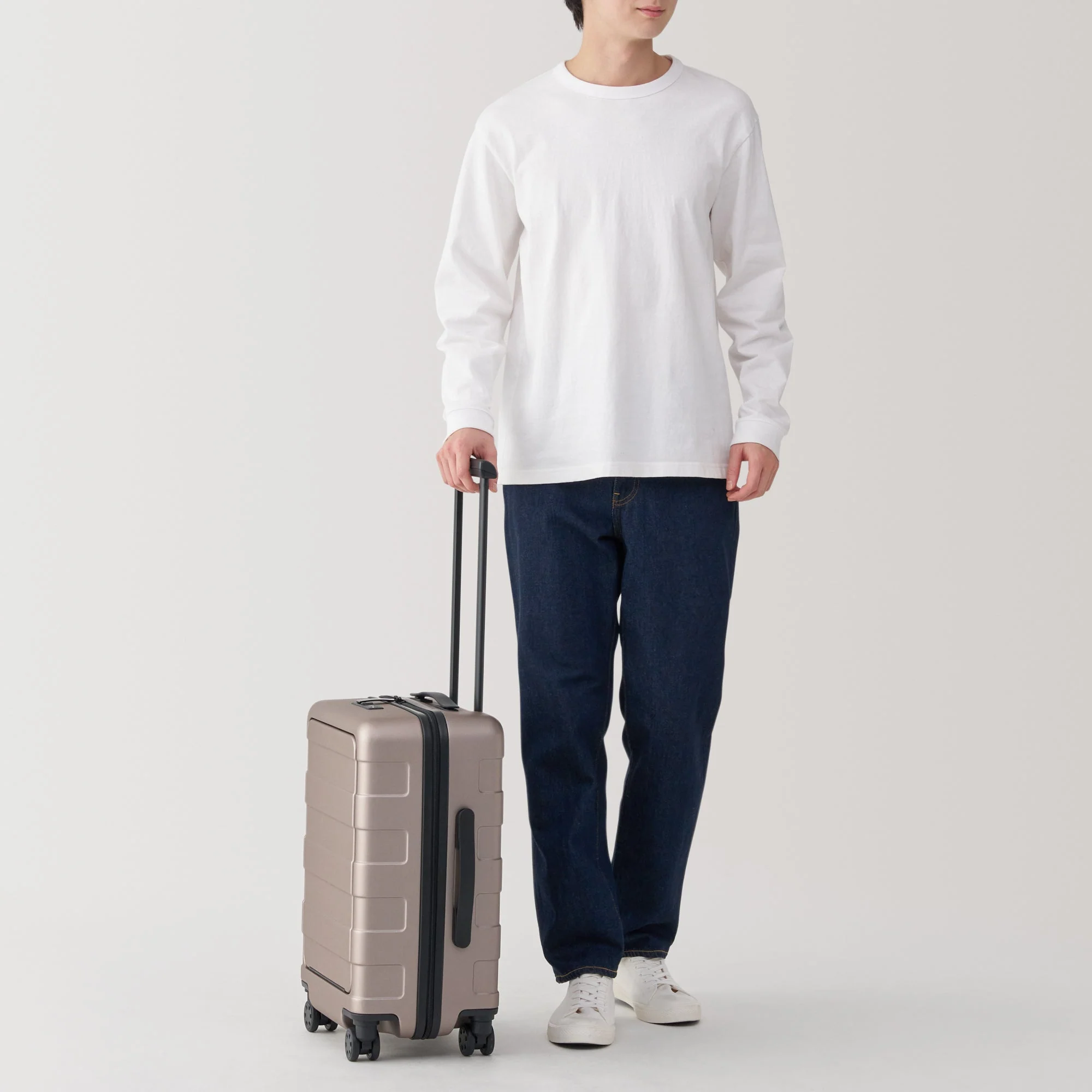 Adjustable Handle Front Open Hard Suitcase 32L | Carry-On - Image 18