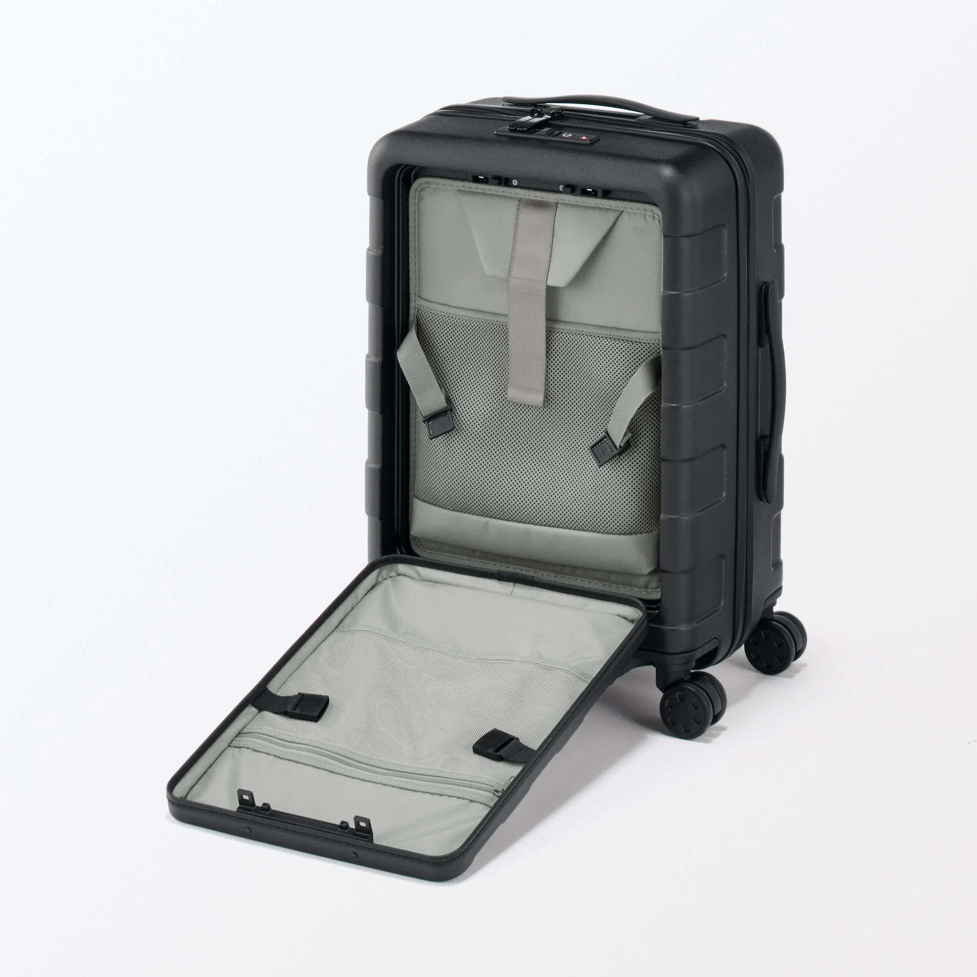 Adjustable Handle Front Open Hard Suitcase 32L | Carry-On - Image 27