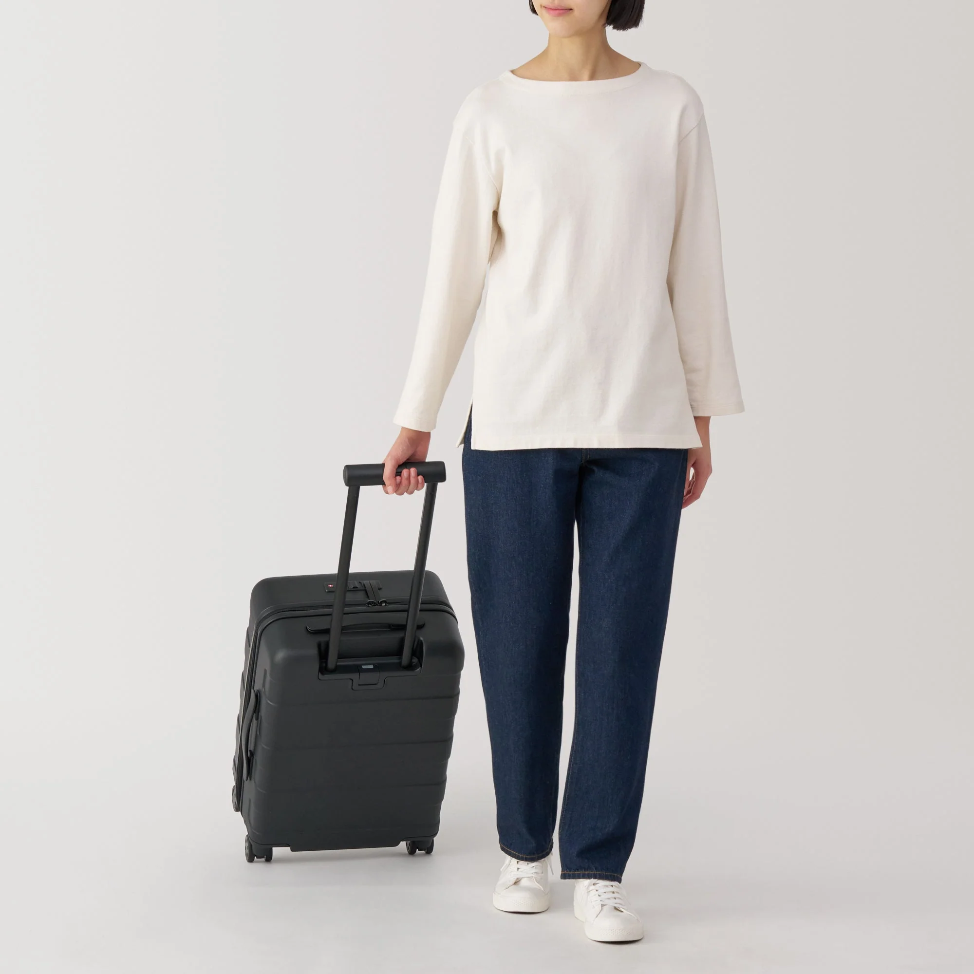 Adjustable Handle Front Open Hard Suitcase 32L | Carry-On - Image 38