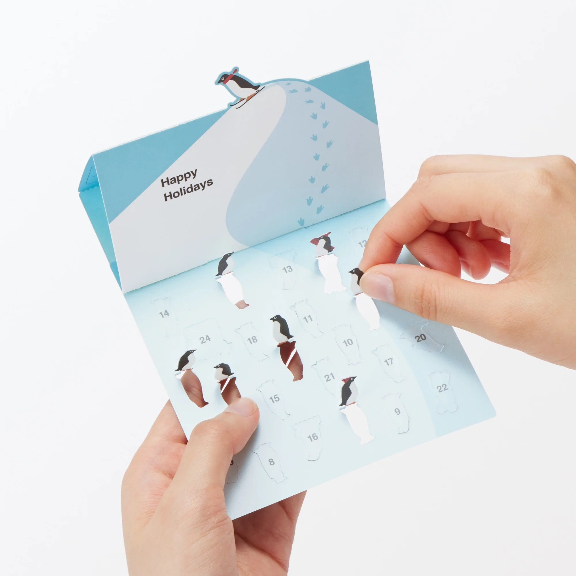 Fun-to-Flip Countdown Card - Penguins - Image 2
