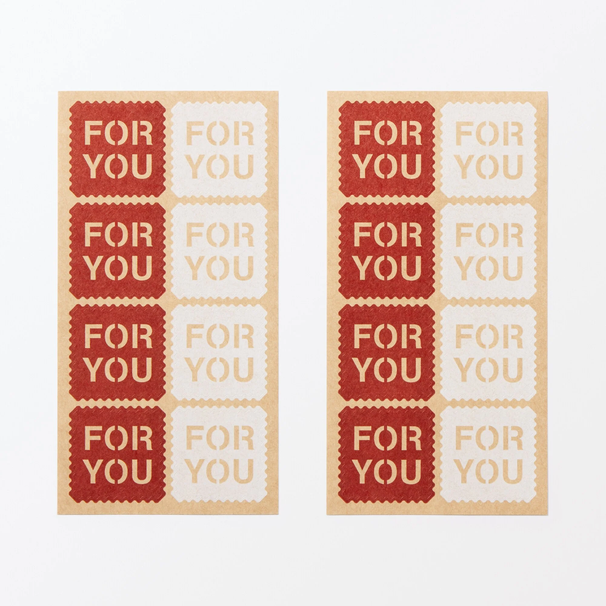 Gift Sticker - FOR YOU - 3.5 x 3.5 cm - Image 3