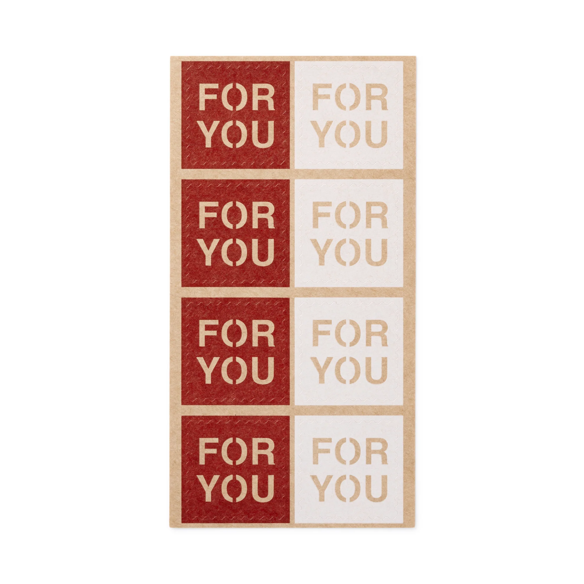 Gift Sticker - FOR YOU - 3.5 x 3.5 cm - Image 2