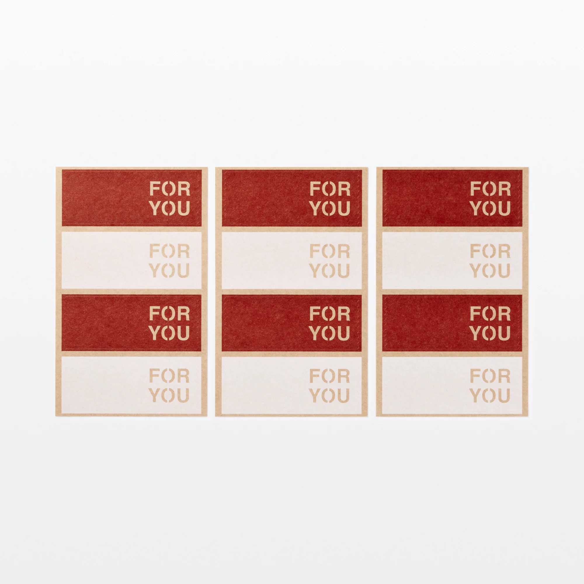 Gift Sticker - FOR YOU - 3.5 x 9.0 cm - Image 3