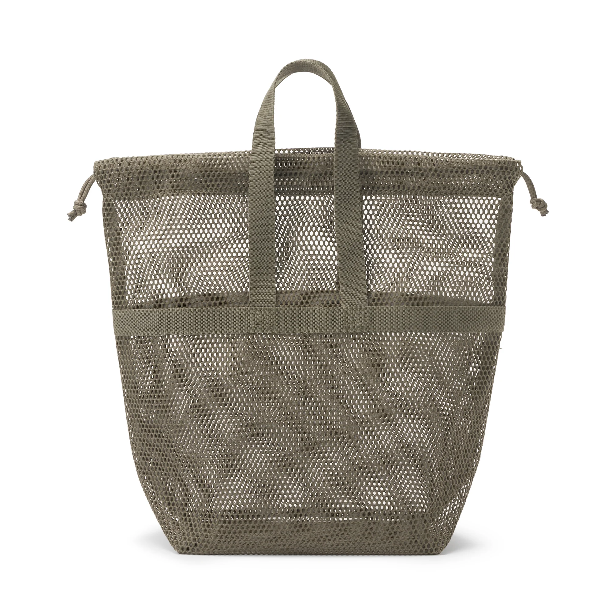 Gusset Mesh Drawstring Bag with Handle - Medium - Image 7