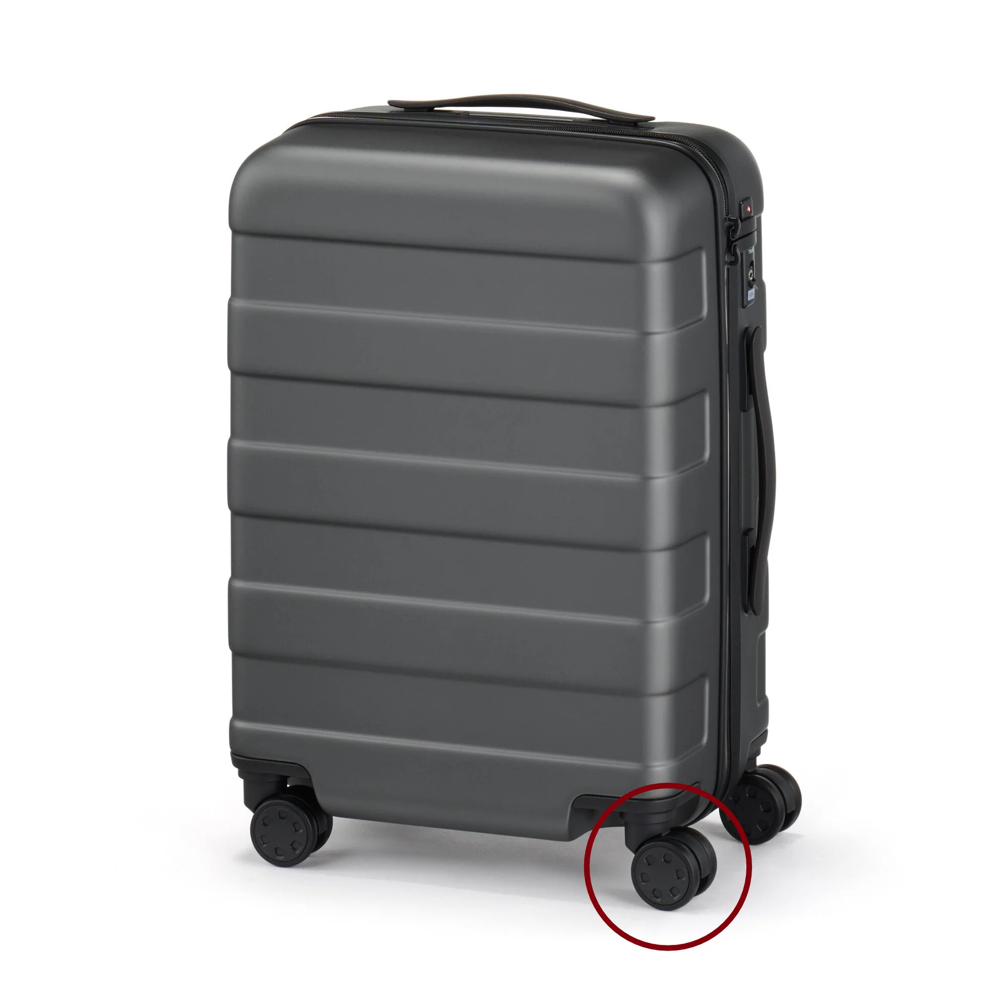 Front Left Caster for Hard Shell Suitcase - Image 2