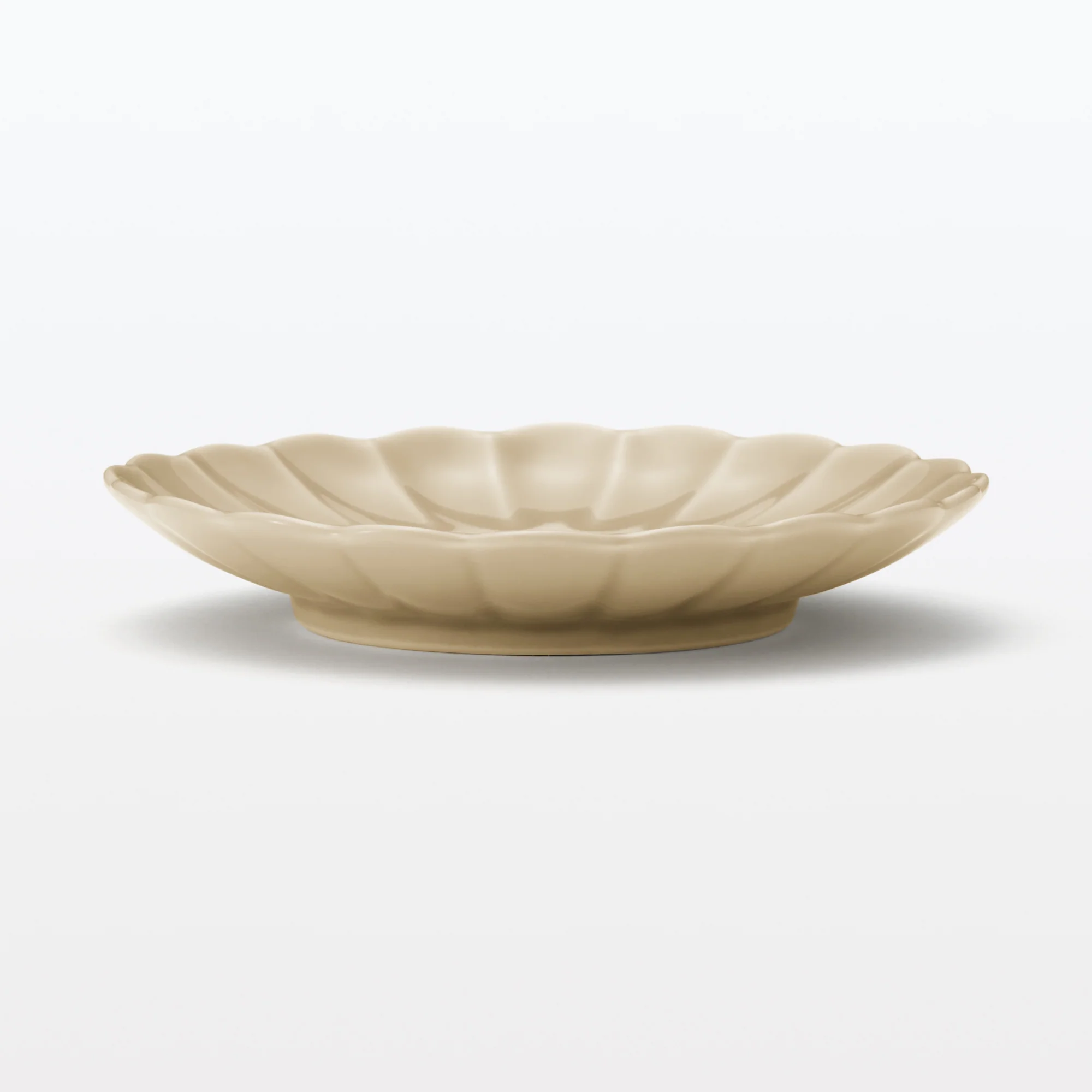 Hasami Ware Lucky Small Plate - Chrysanthemum - Steamed Chestnut - Image 2