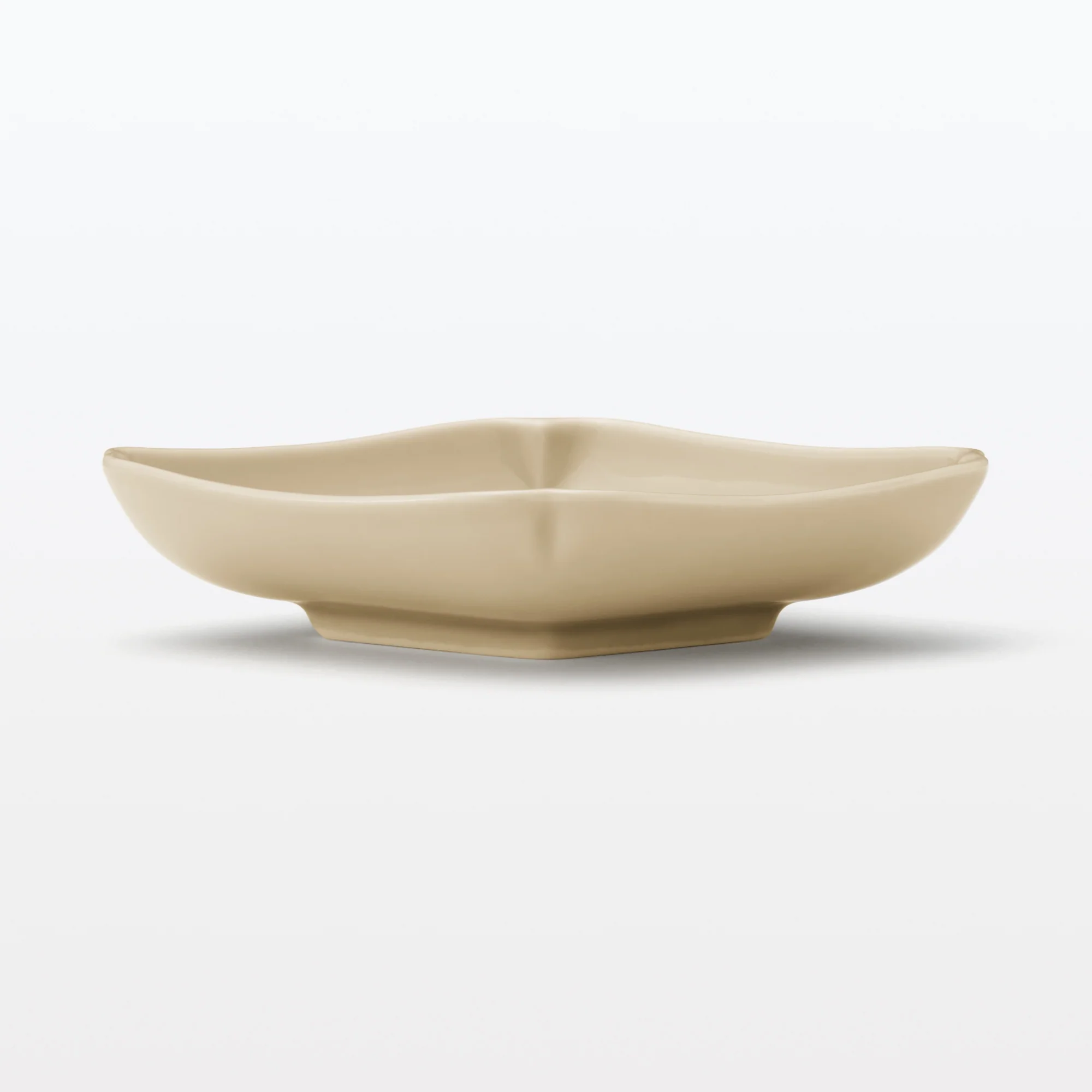 Hasami Ware Lucky Small Plate - Diamond - Steamed Chestnut - Image 2