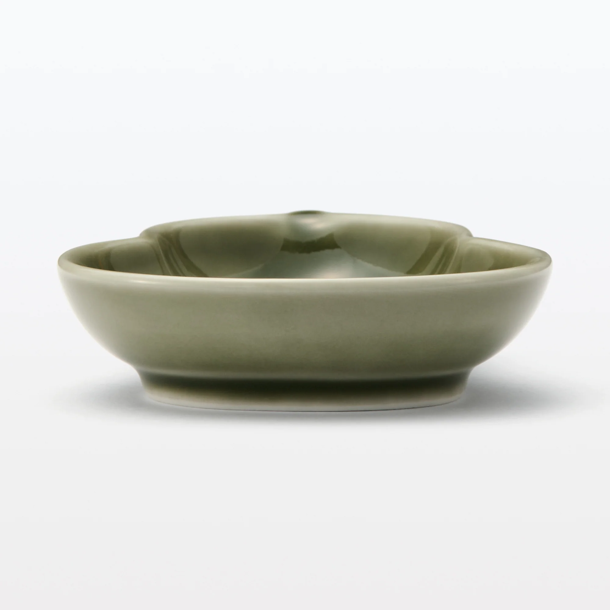 Hasami Ware Lucky Small Plate - Gourd - Pine Green - Image 2