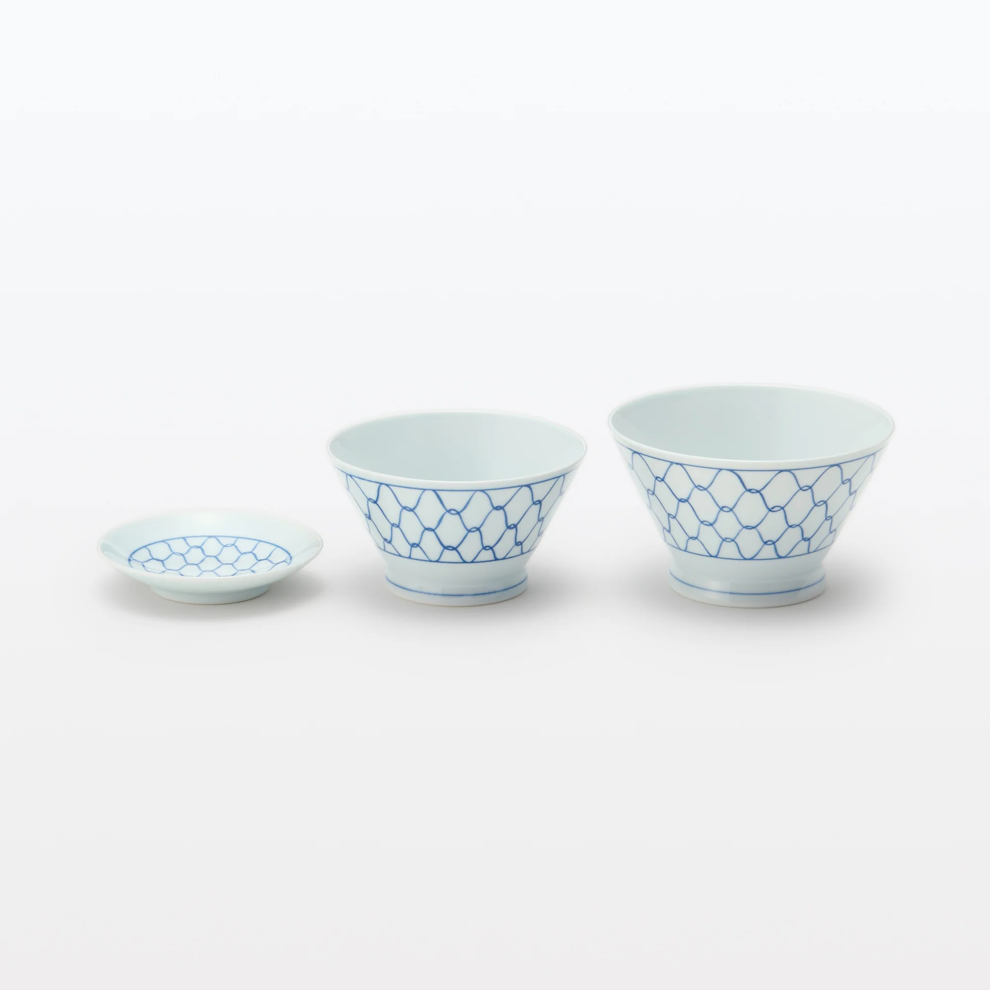 Hasami Ware Rice Bowl - Mesh Pattern - Large - Image 10