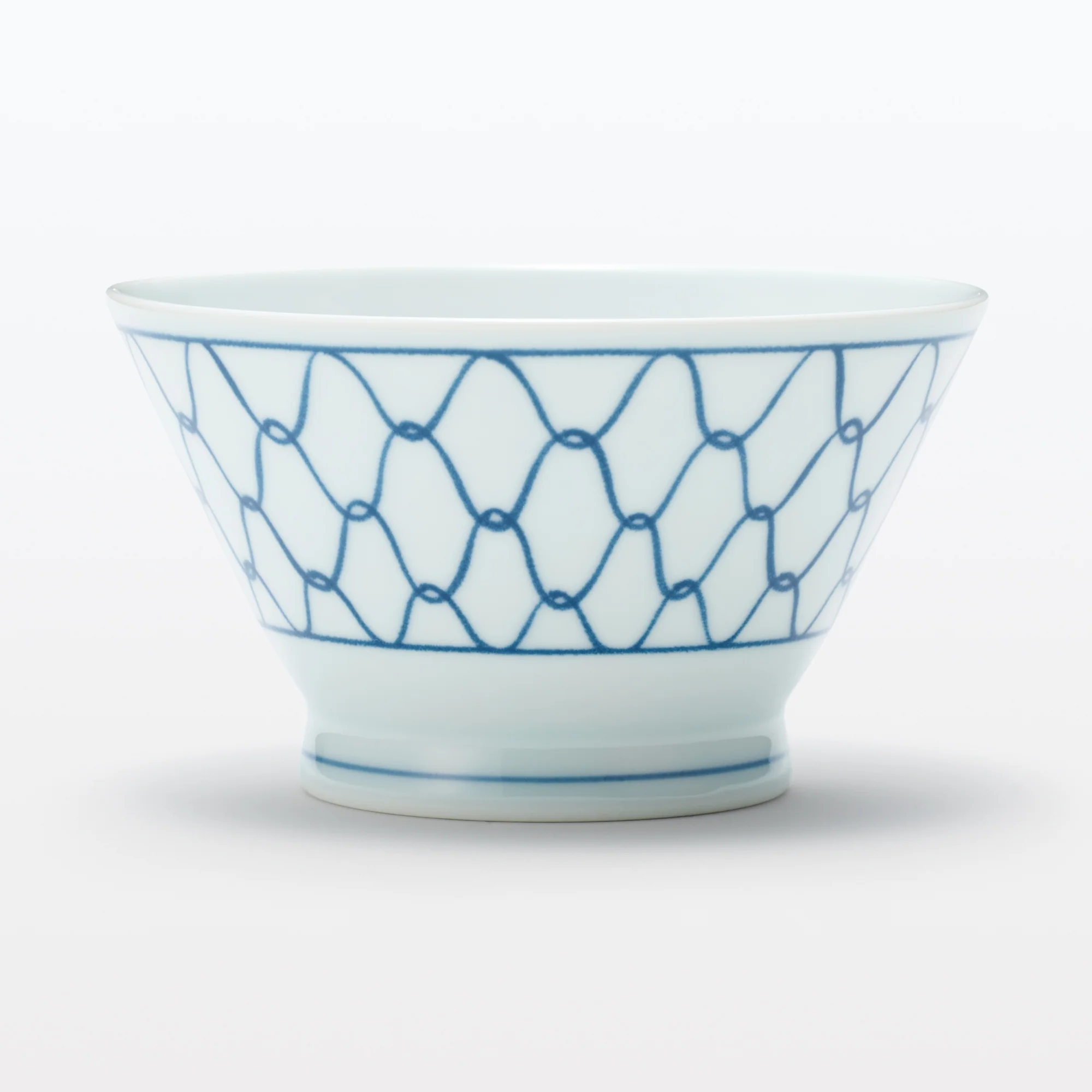Hasami Ware Rice Bowl - Mesh Pattern - Small - Image 2
