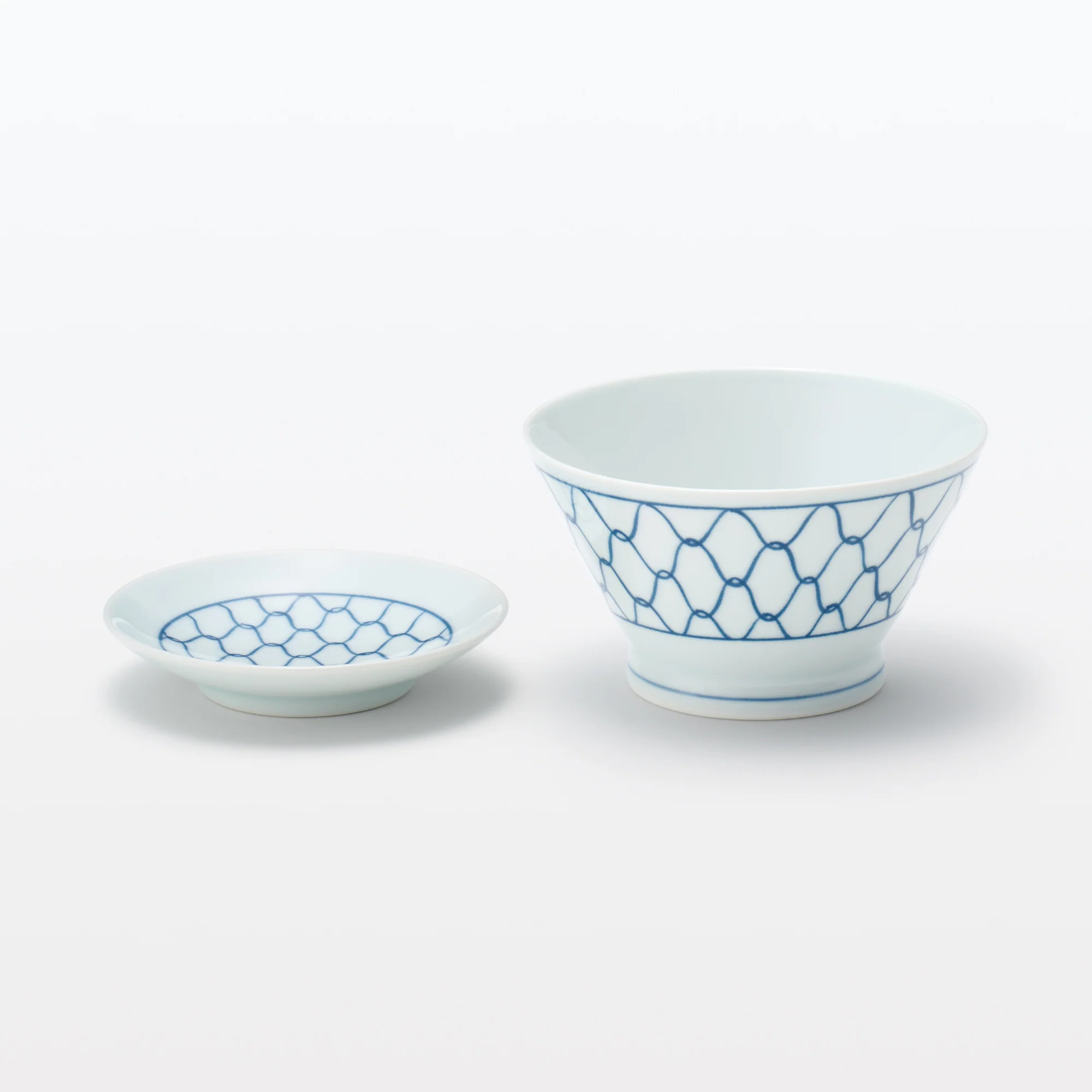 Hasami Ware Rice Bowl - Mesh Pattern - Small - Image 9