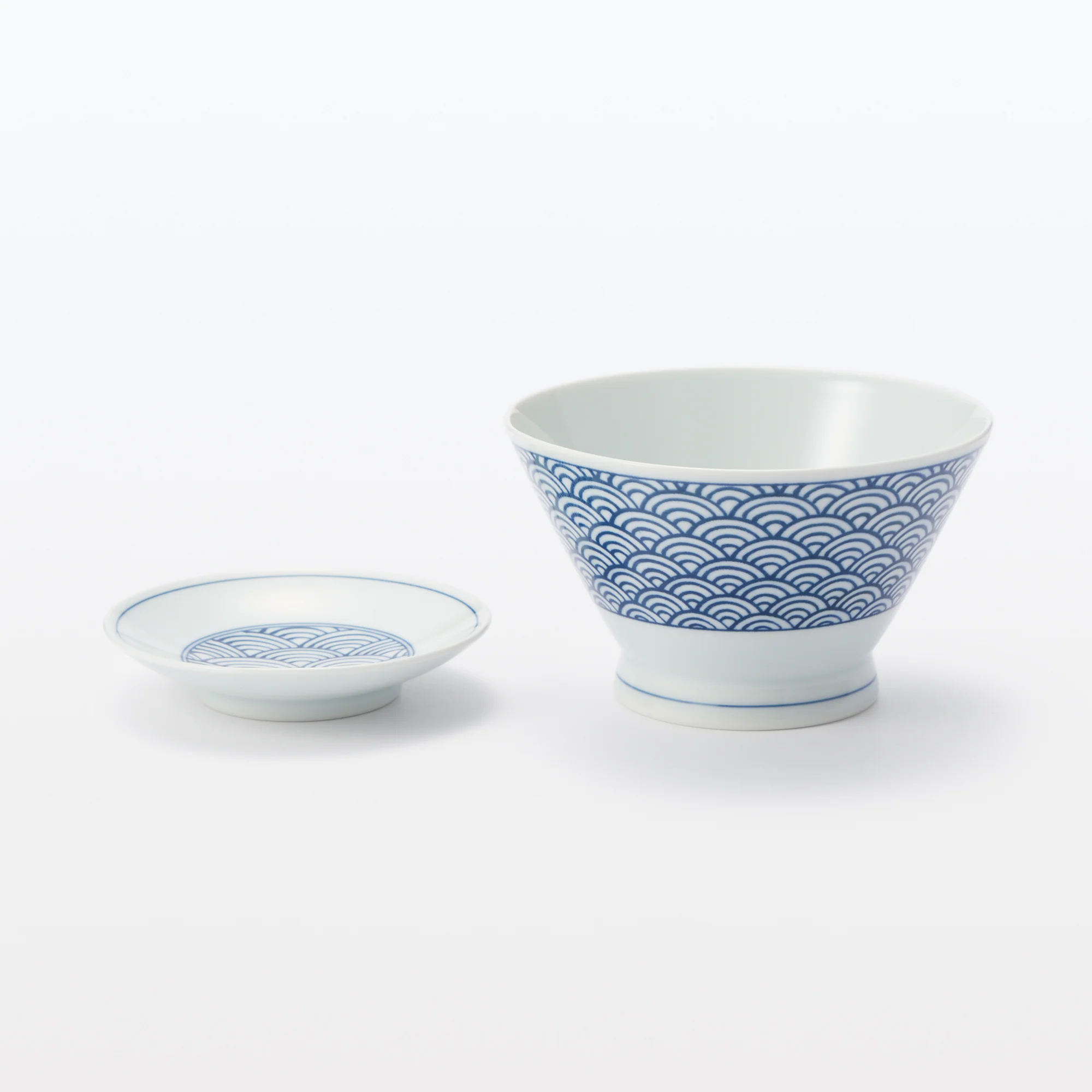 Hasami Ware Small Plate - Wave Pattern - Image 7