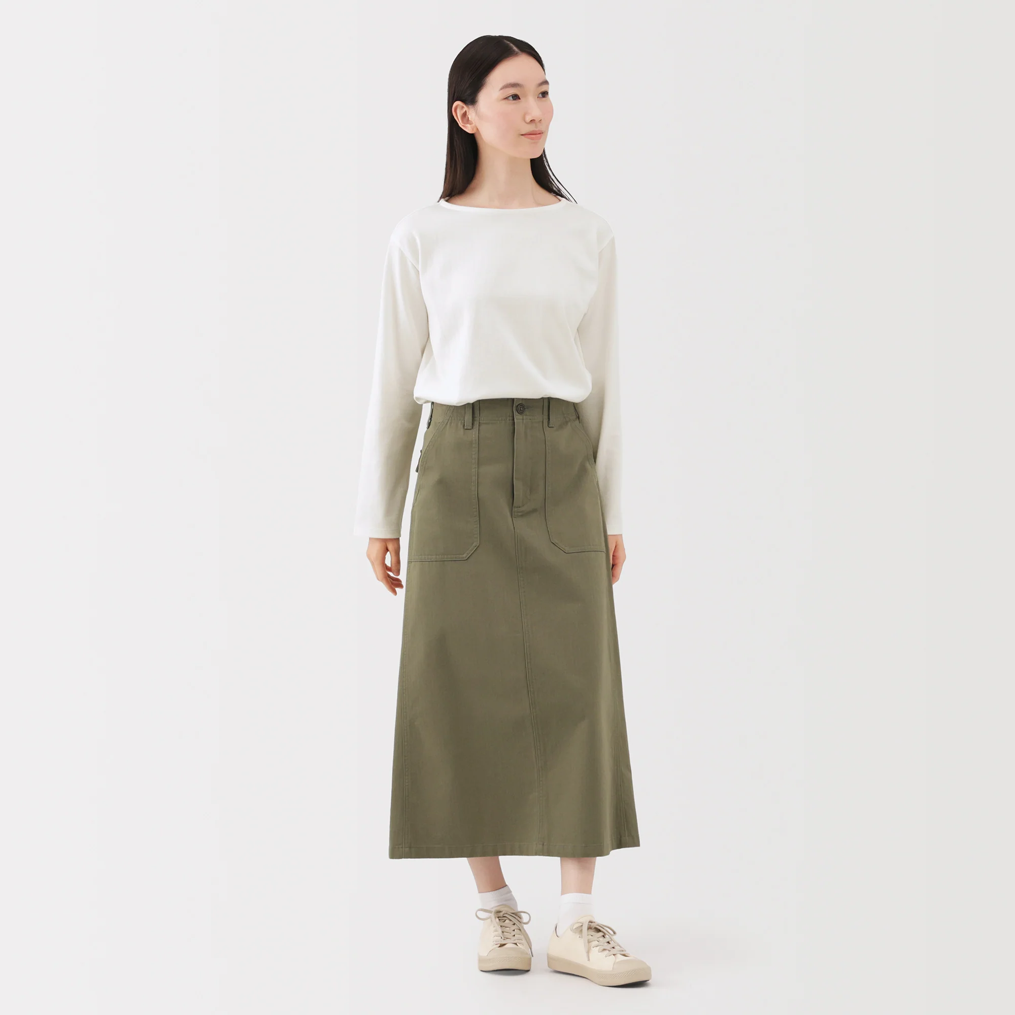 Heavyweight Cotton Boat Neck T-Shirt - Image 12