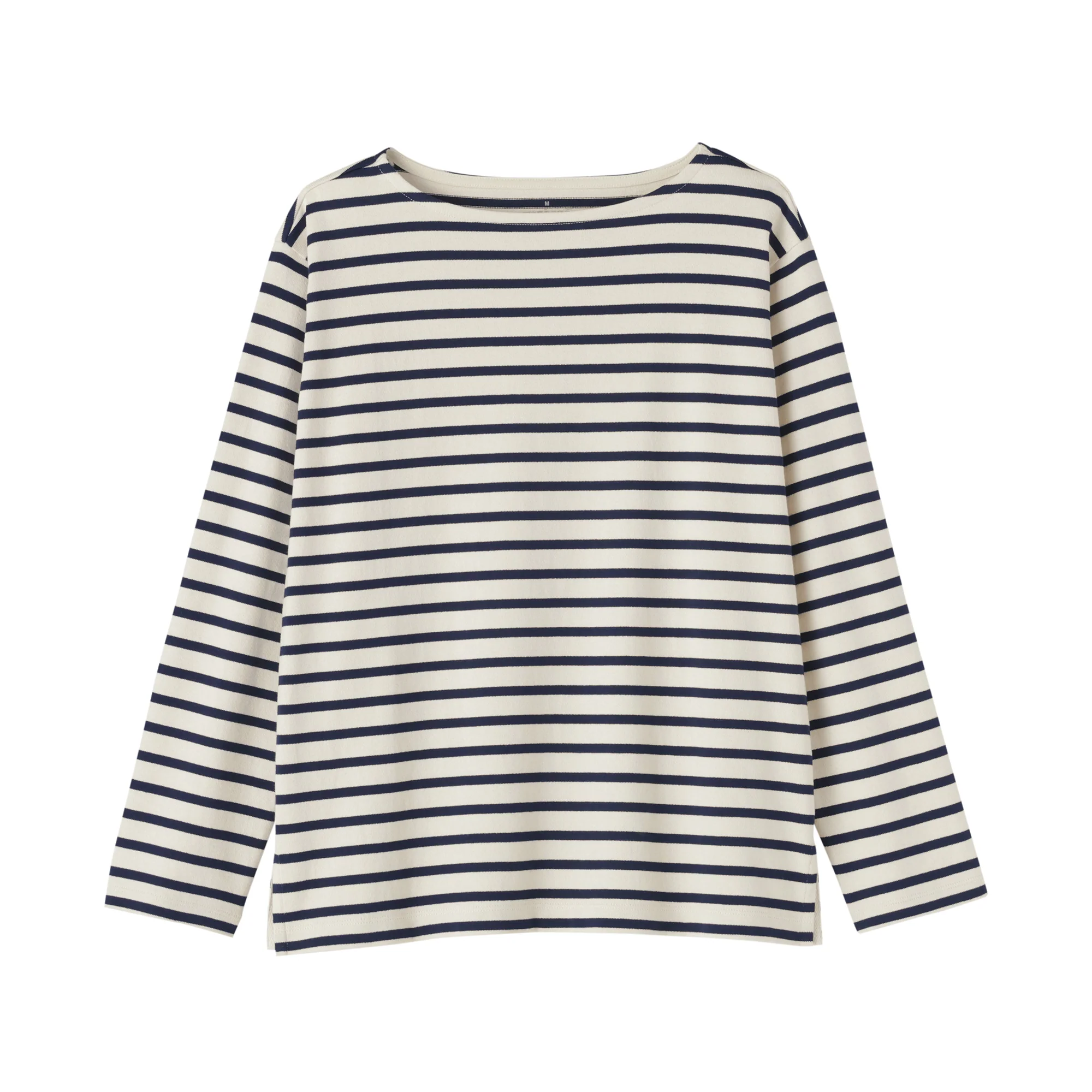 Heavyweight Cotton Boat Neck T-Shirt - Image 34