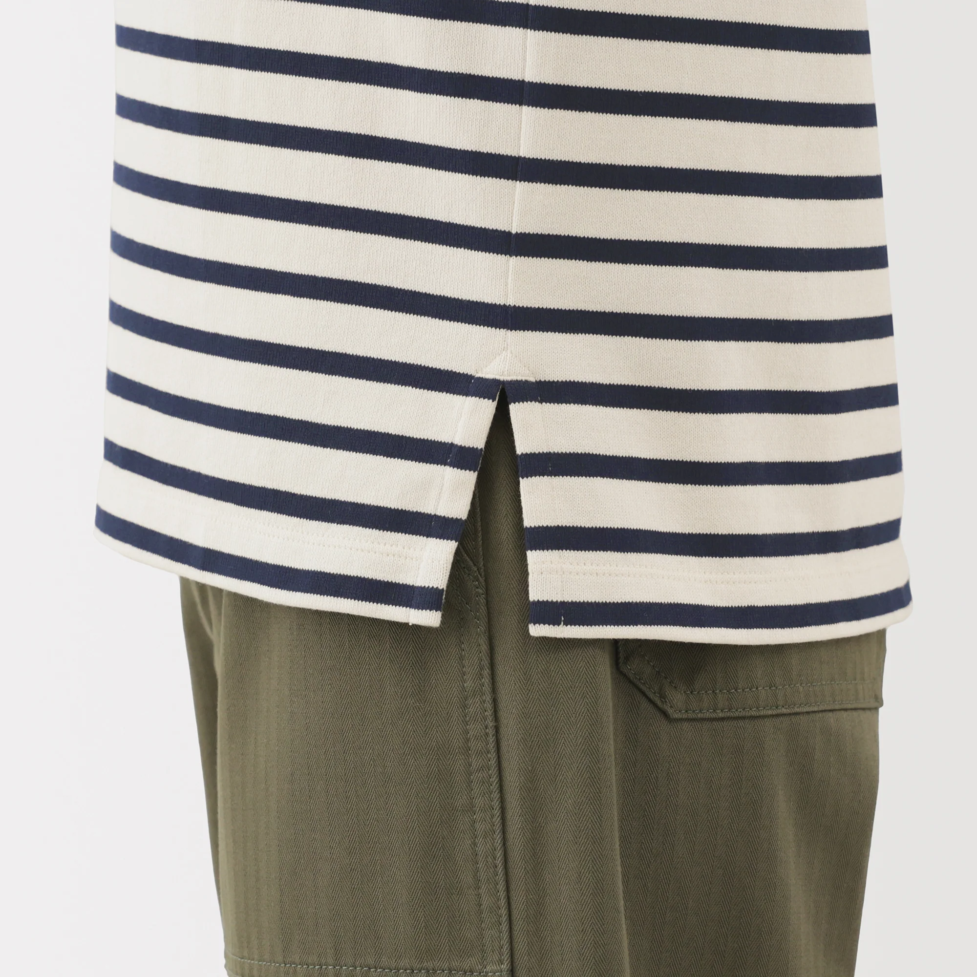 Heavyweight Cotton Boat Neck T-Shirt - Image 40