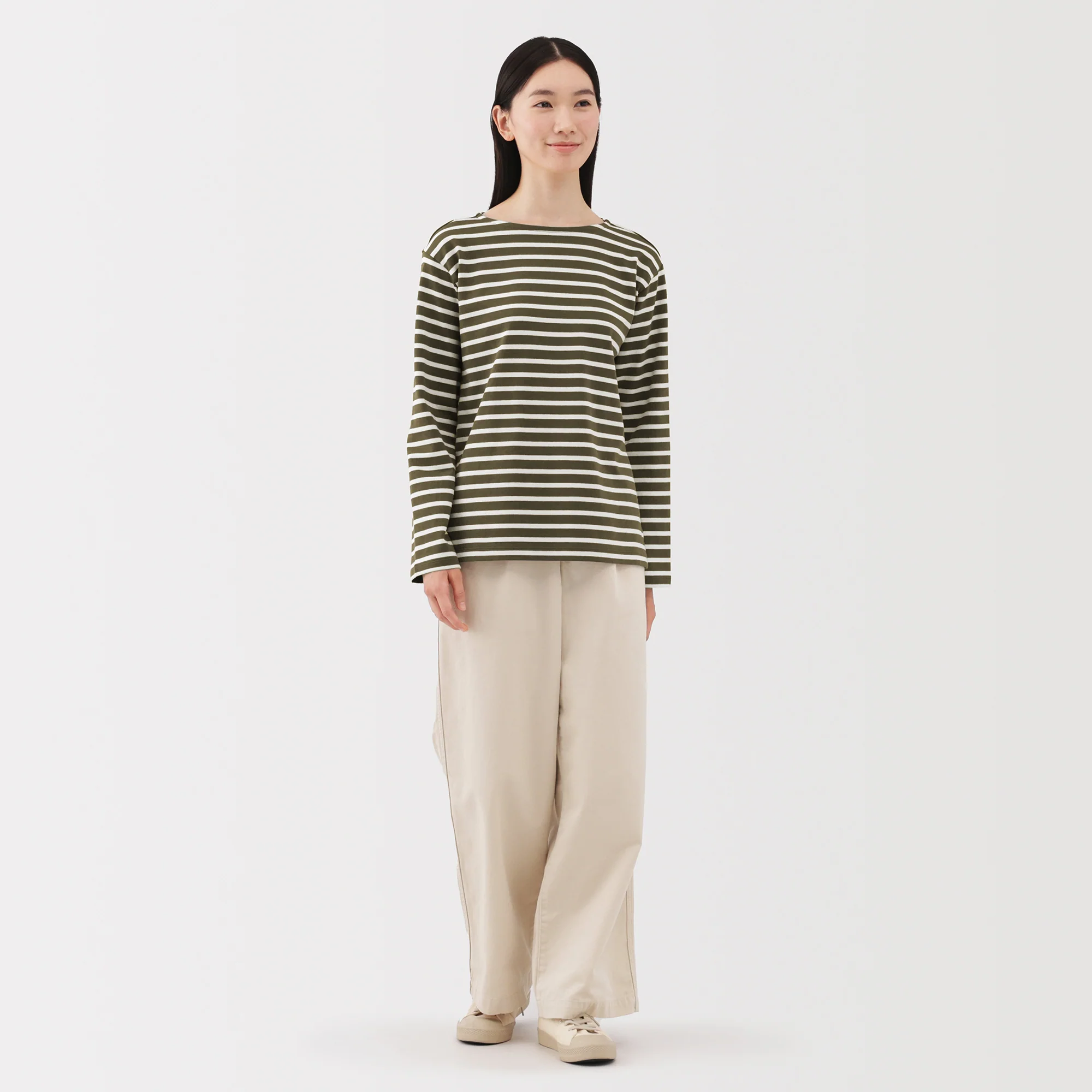 Heavyweight Cotton Boat Neck T-Shirt - Image 52