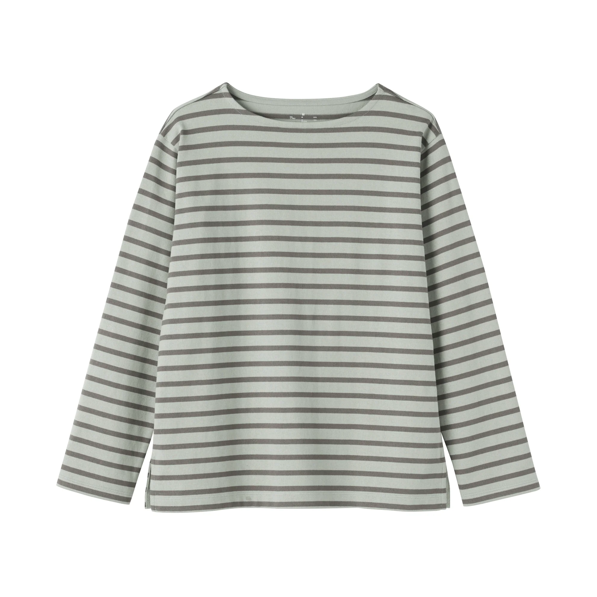 Heavyweight Cotton Boat Neck T-Shirt - Image 2