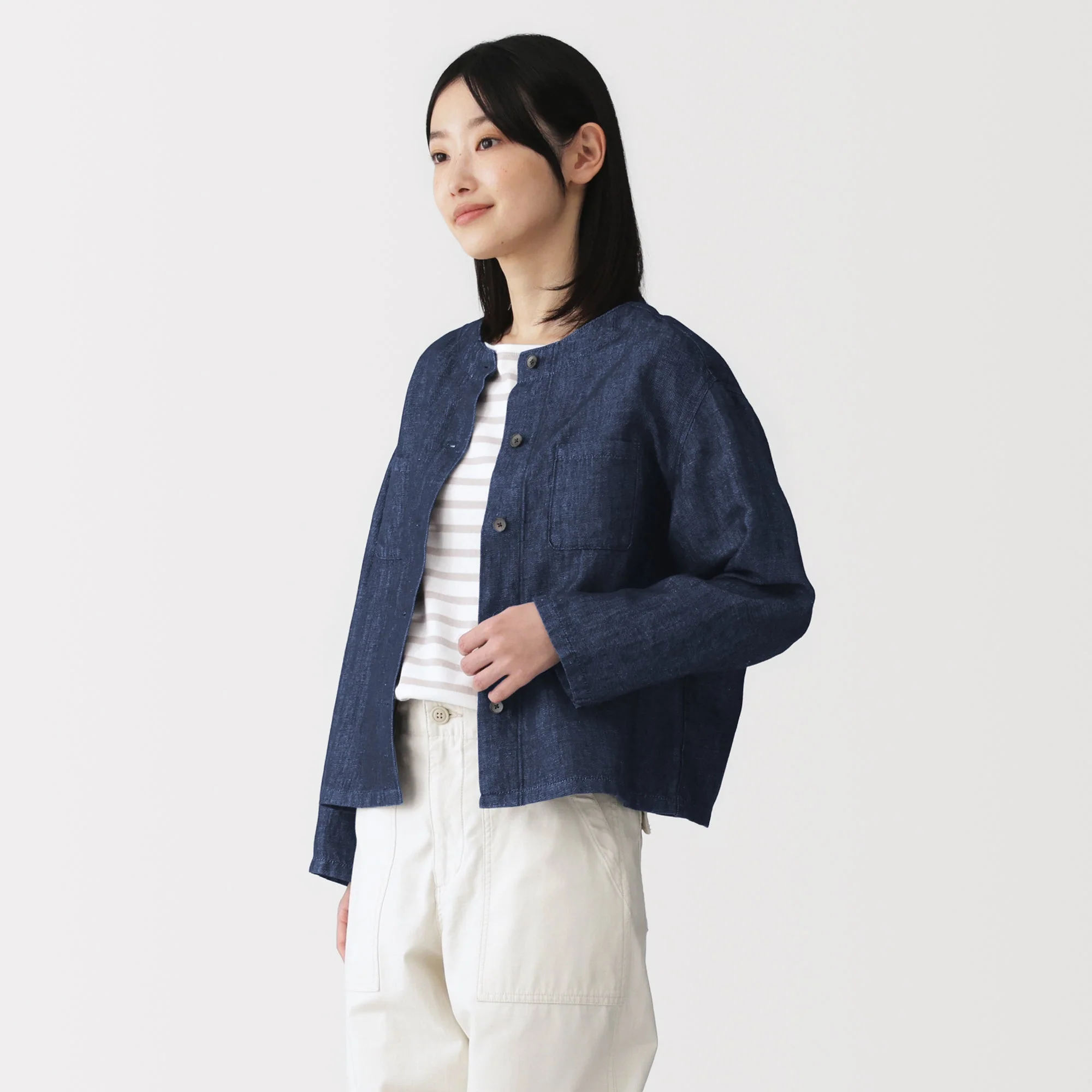Hemp Blend Denim Shirt - Image 3