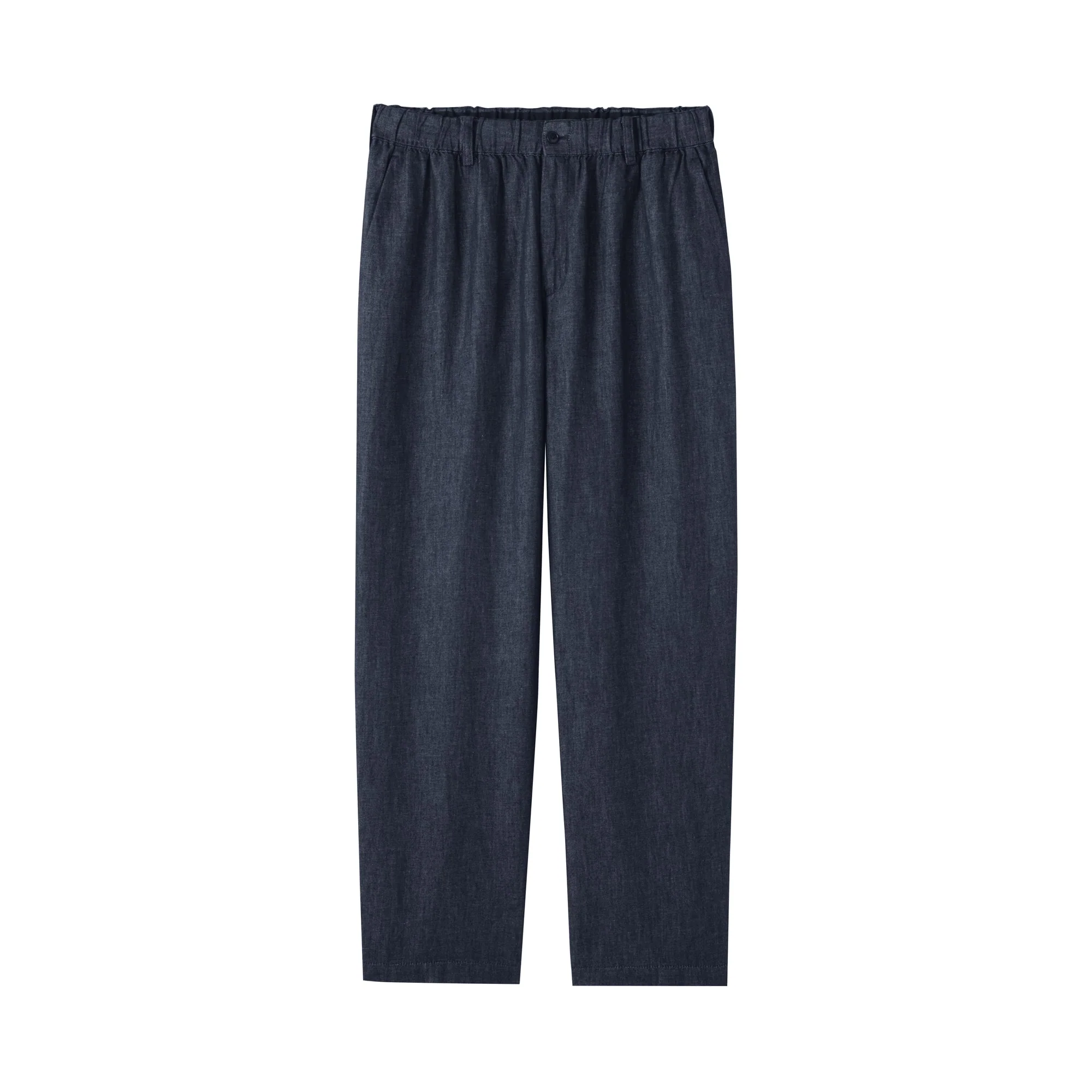Hemp Blend Denim Straight Pants - Image 2