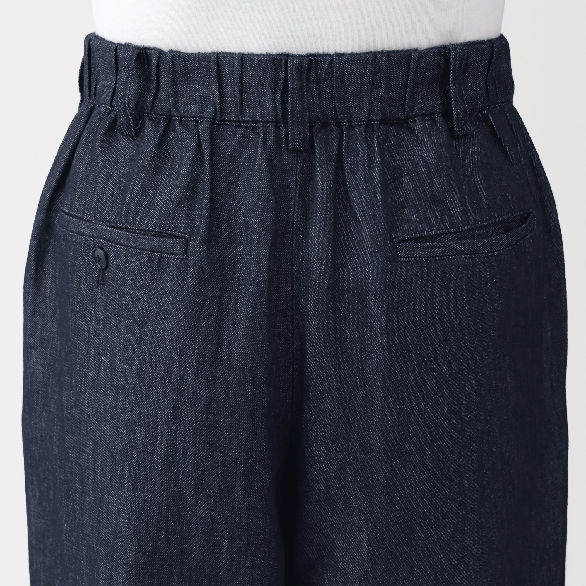Hemp Blend Denim Straight Pants - Image 8