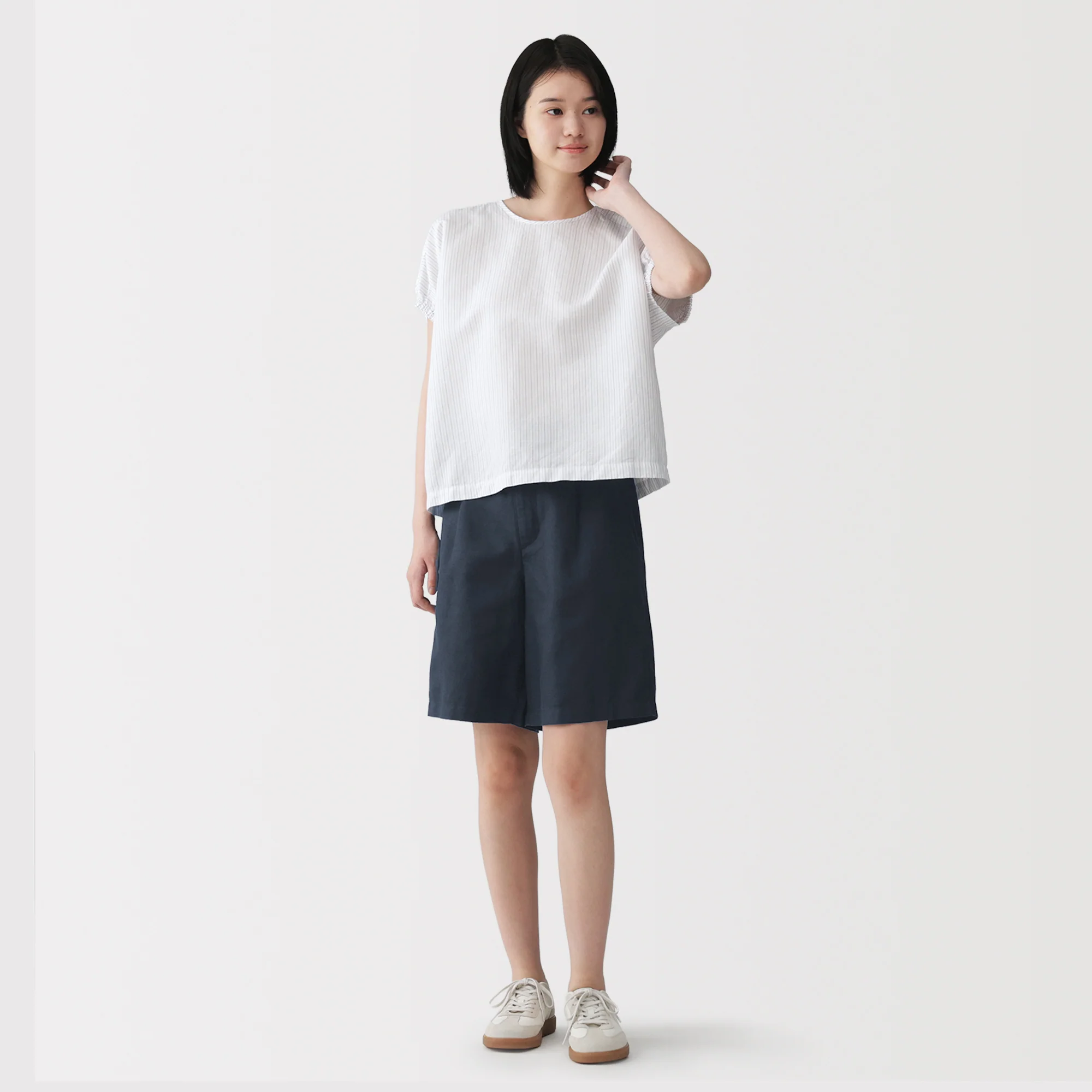 Hemp Blend Twill Shorts