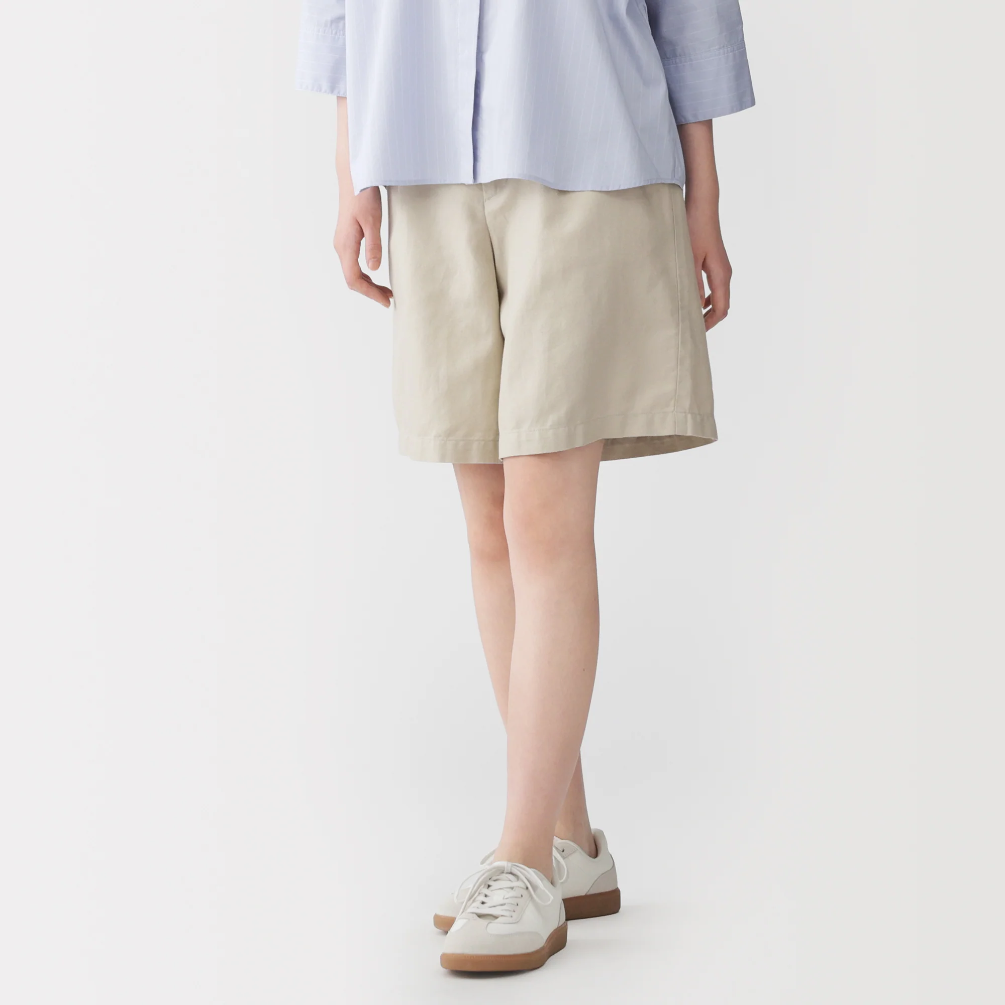 Hemp Blend Twill Shorts - Image 21