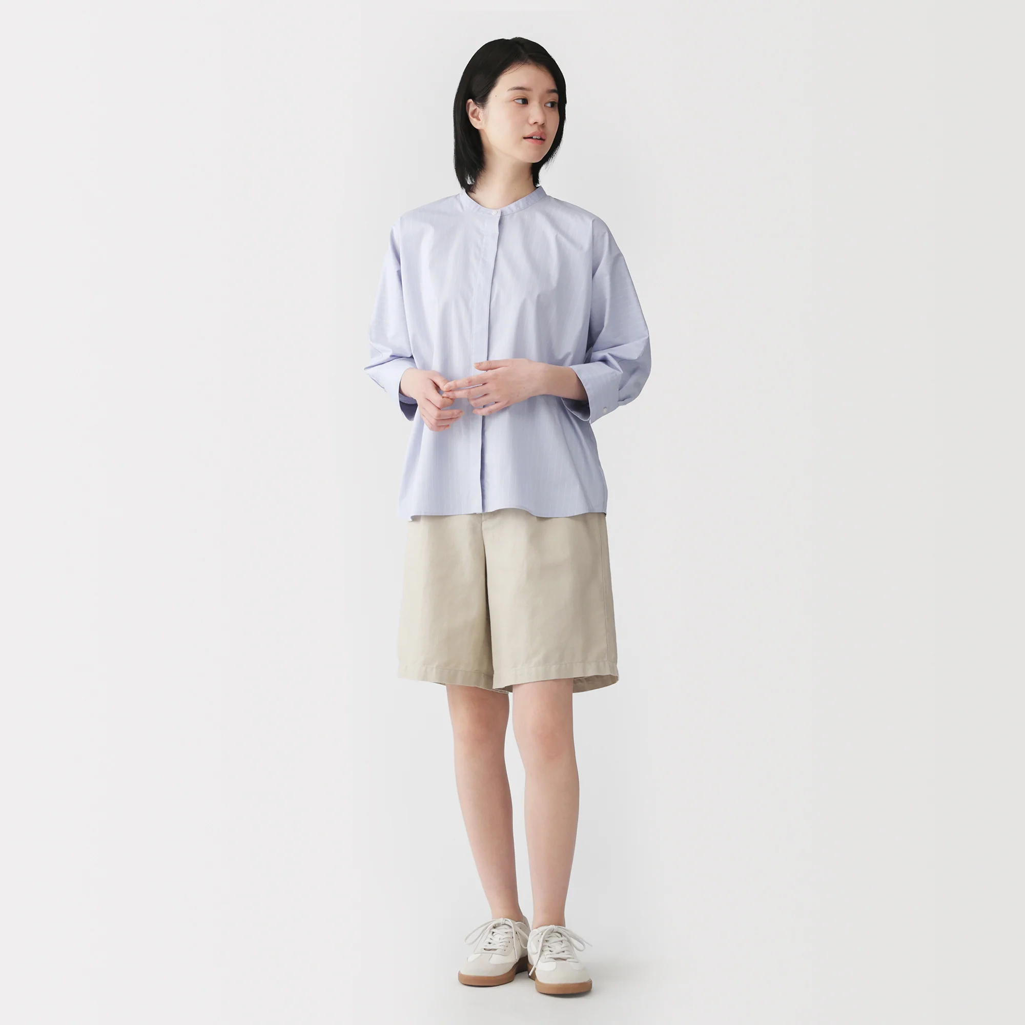Hemp Blend Twill Shorts - Image 22