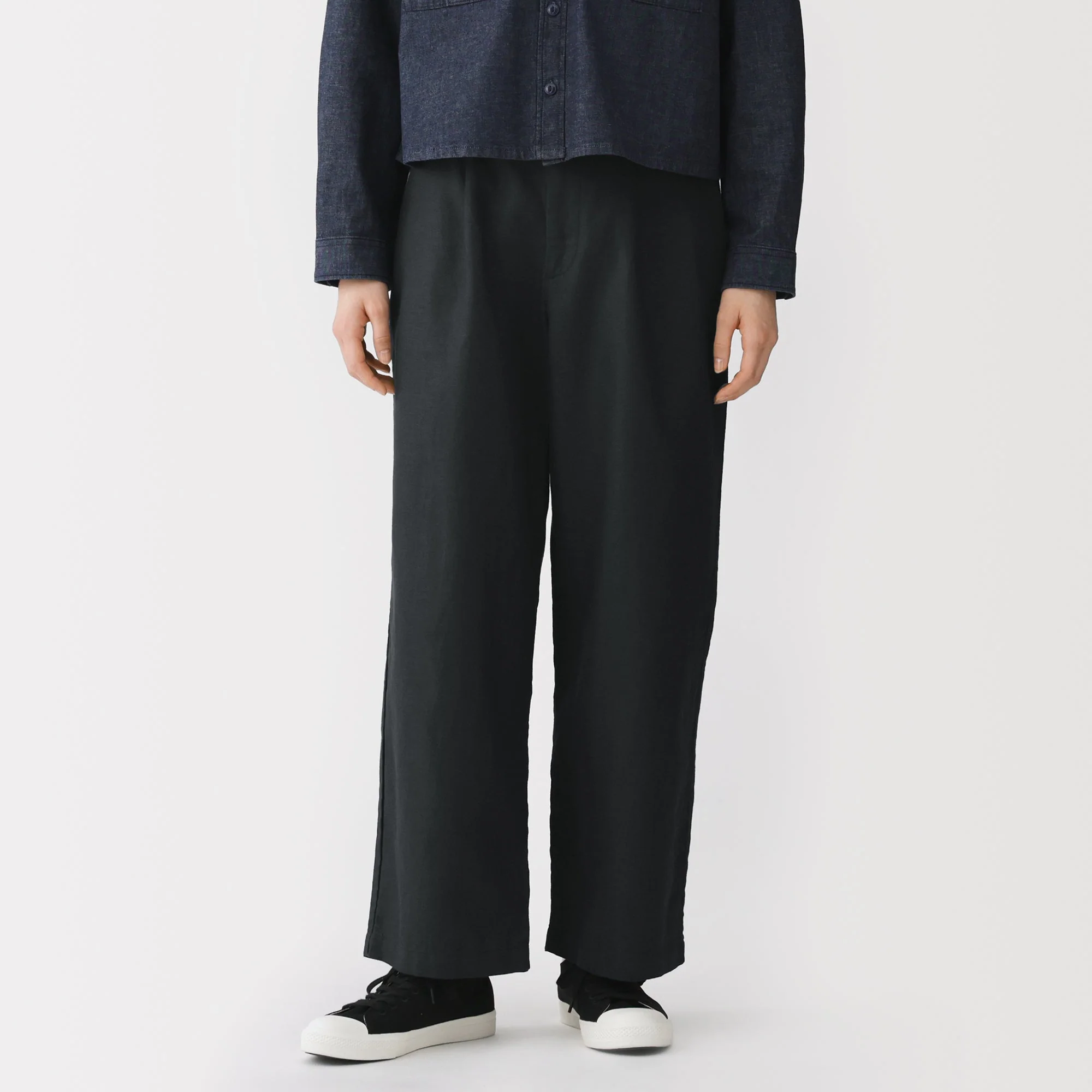 Hemp Blend Twill Straight Pants - Image 12