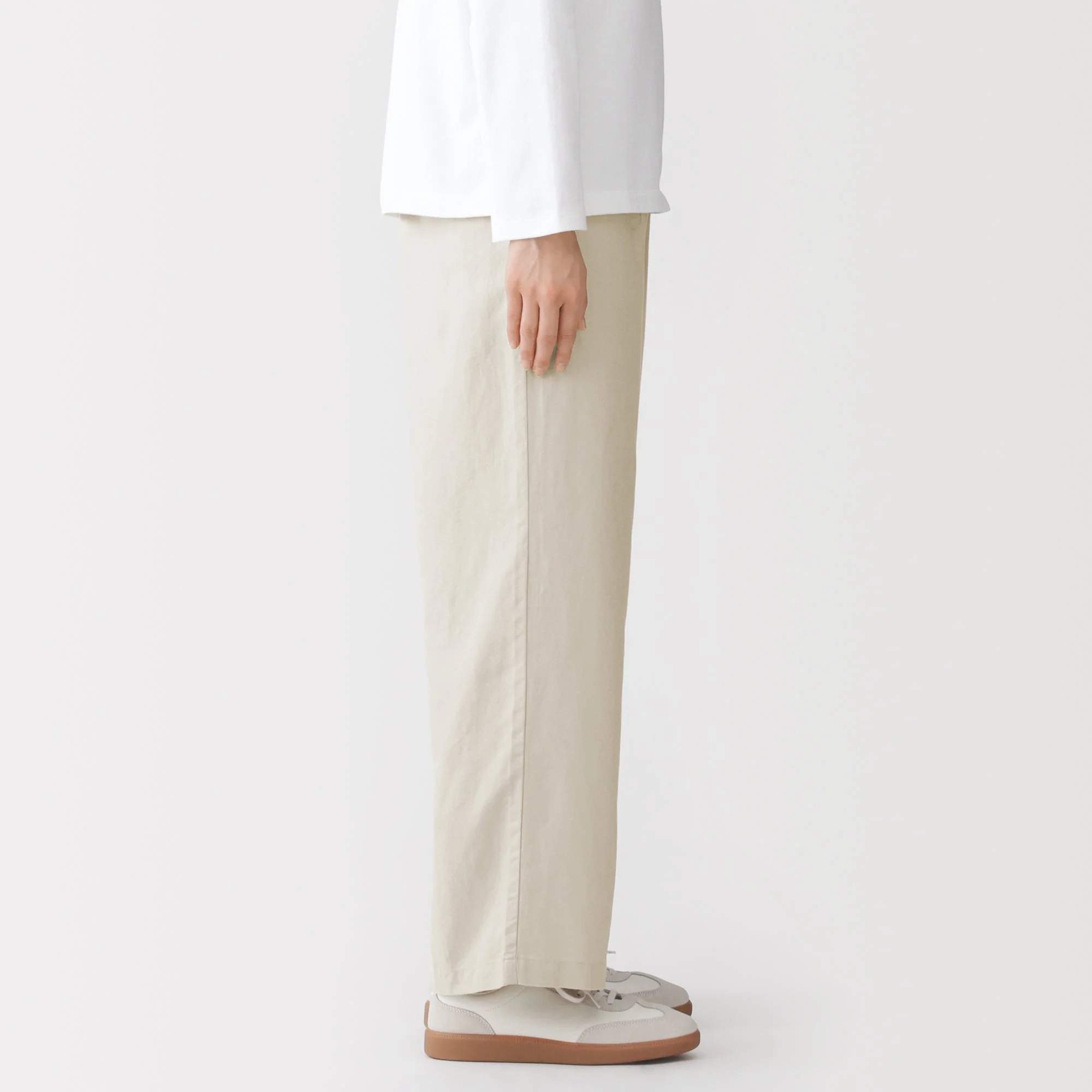 Hemp Blend Twill Straight Pants - Image 14