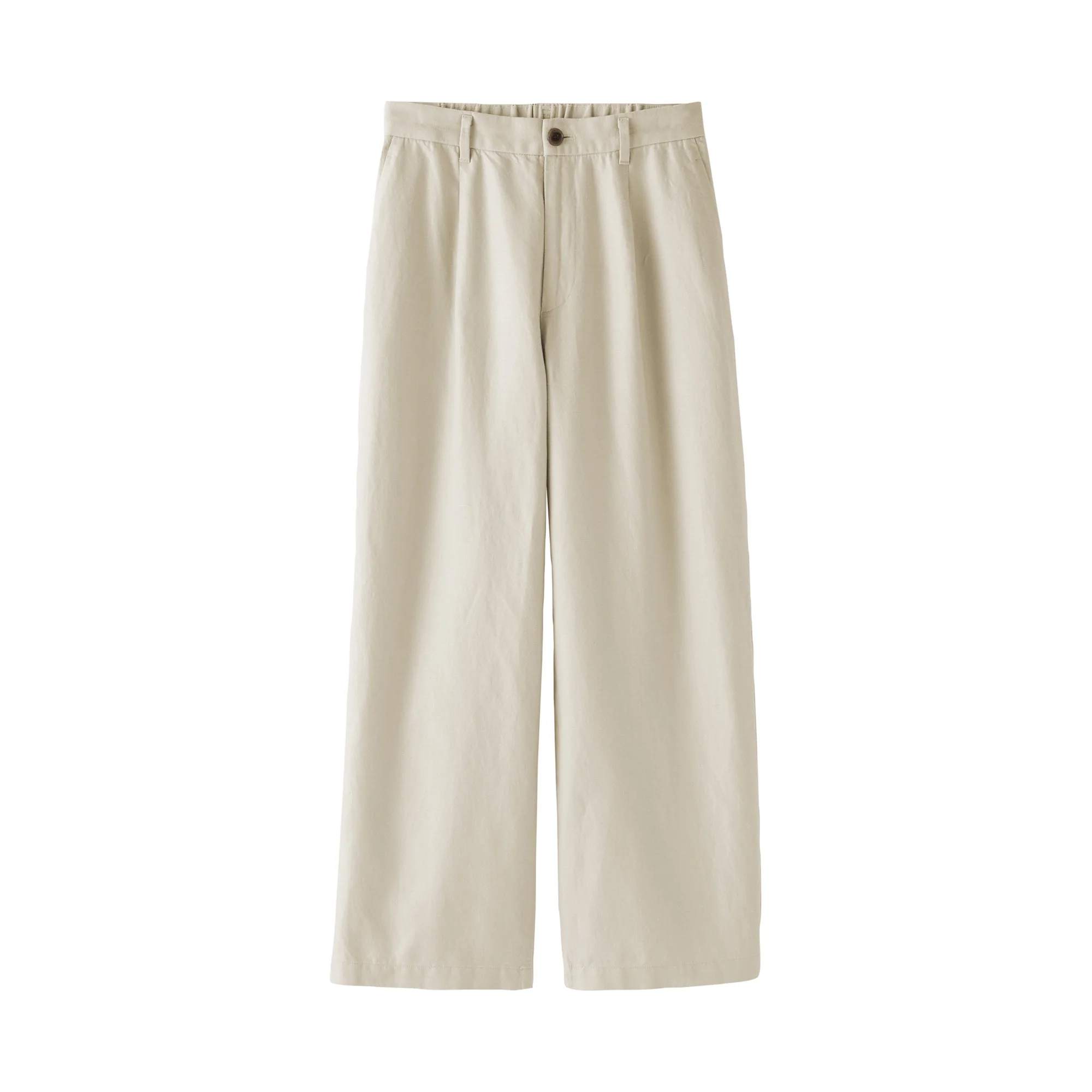 Hemp Blend Twill Straight Pants - Image 2