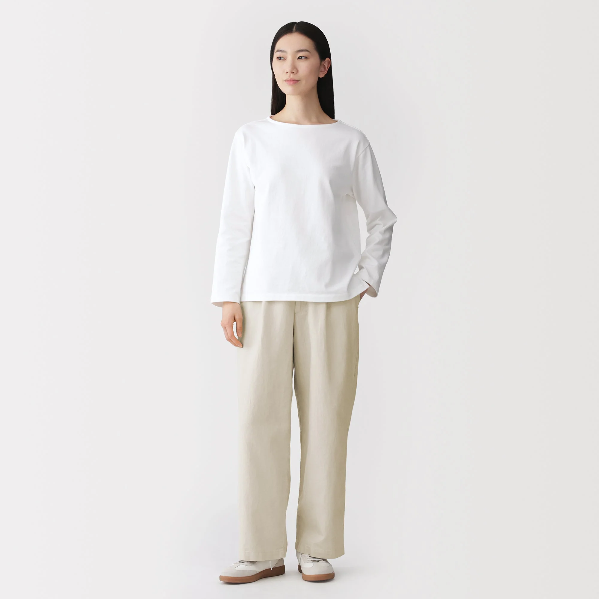 Hemp Blend Twill Straight Pants - Image 4