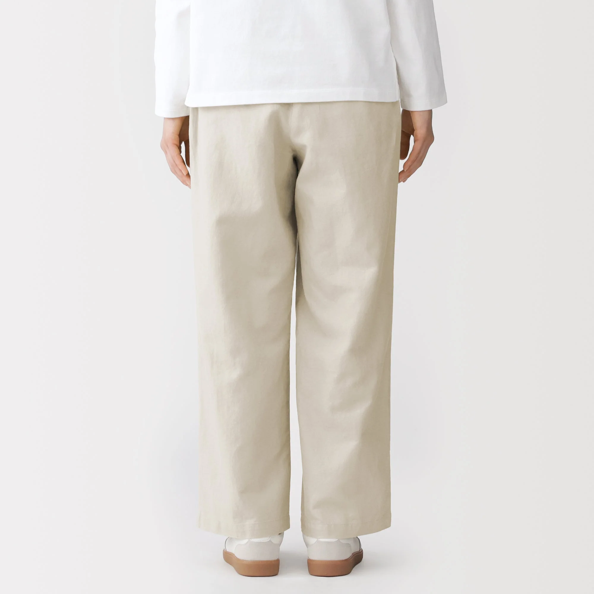Hemp Blend Twill Straight Pants - Image 6
