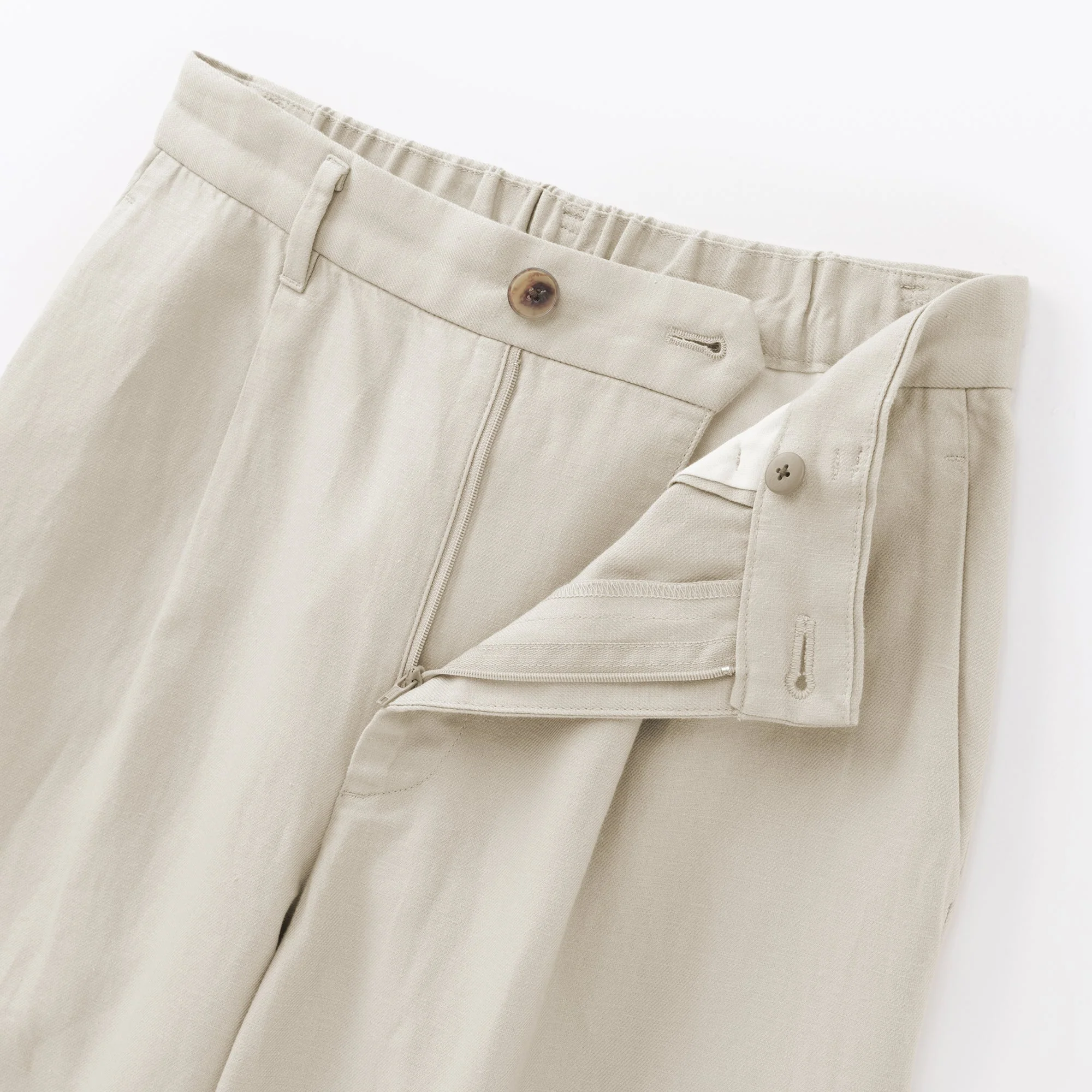 Hemp Blend Twill Straight Pants - Image 9