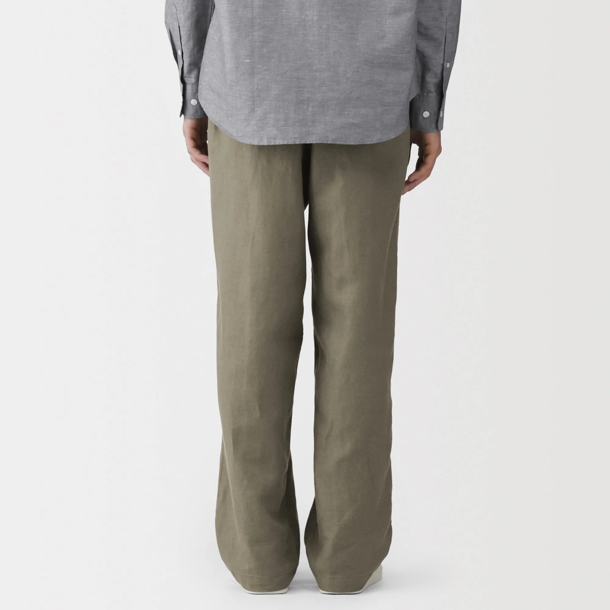 Hemp Cotton Twill Straight Pants - Image 14