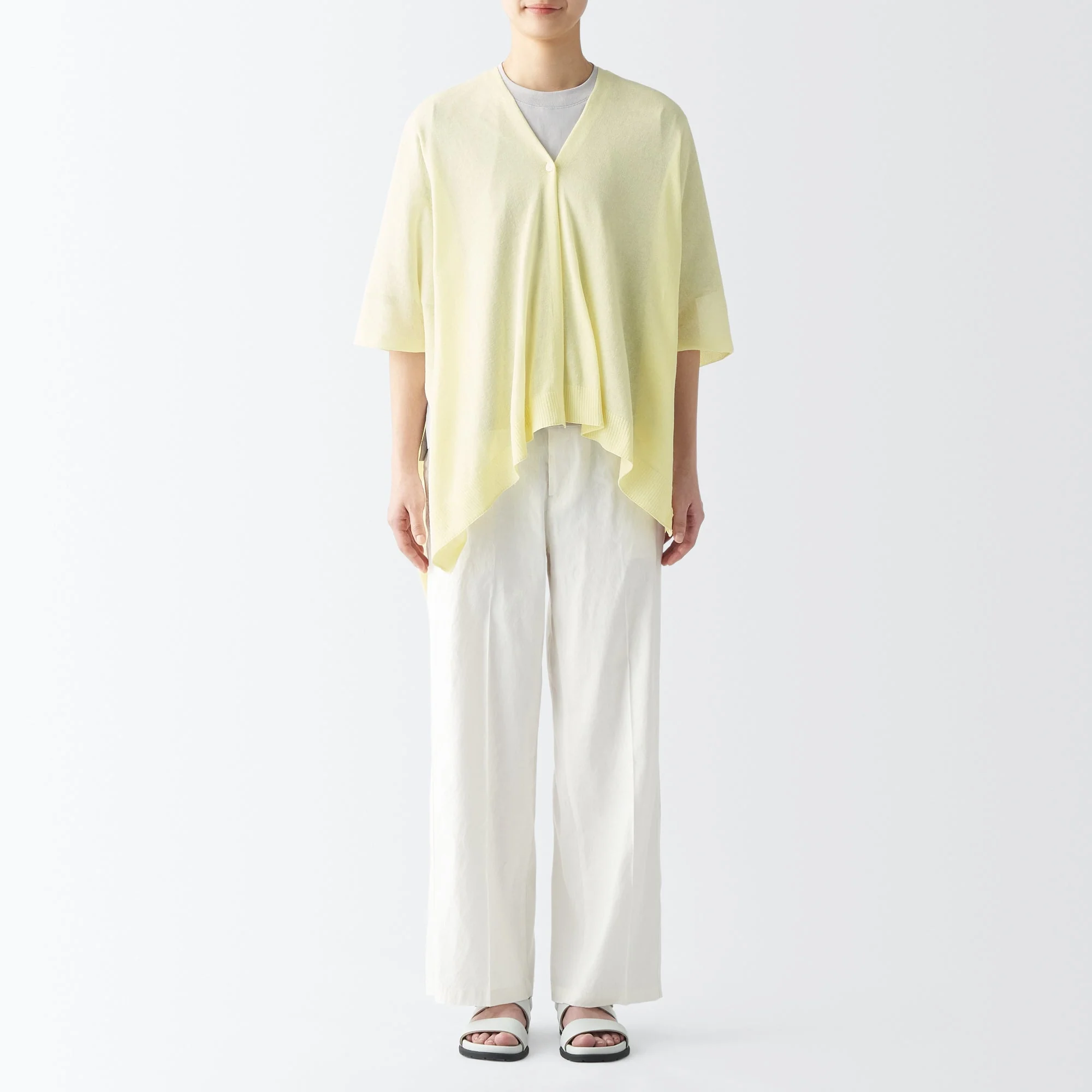 High-Twist Cotton Buttoned Bolero - Image 12