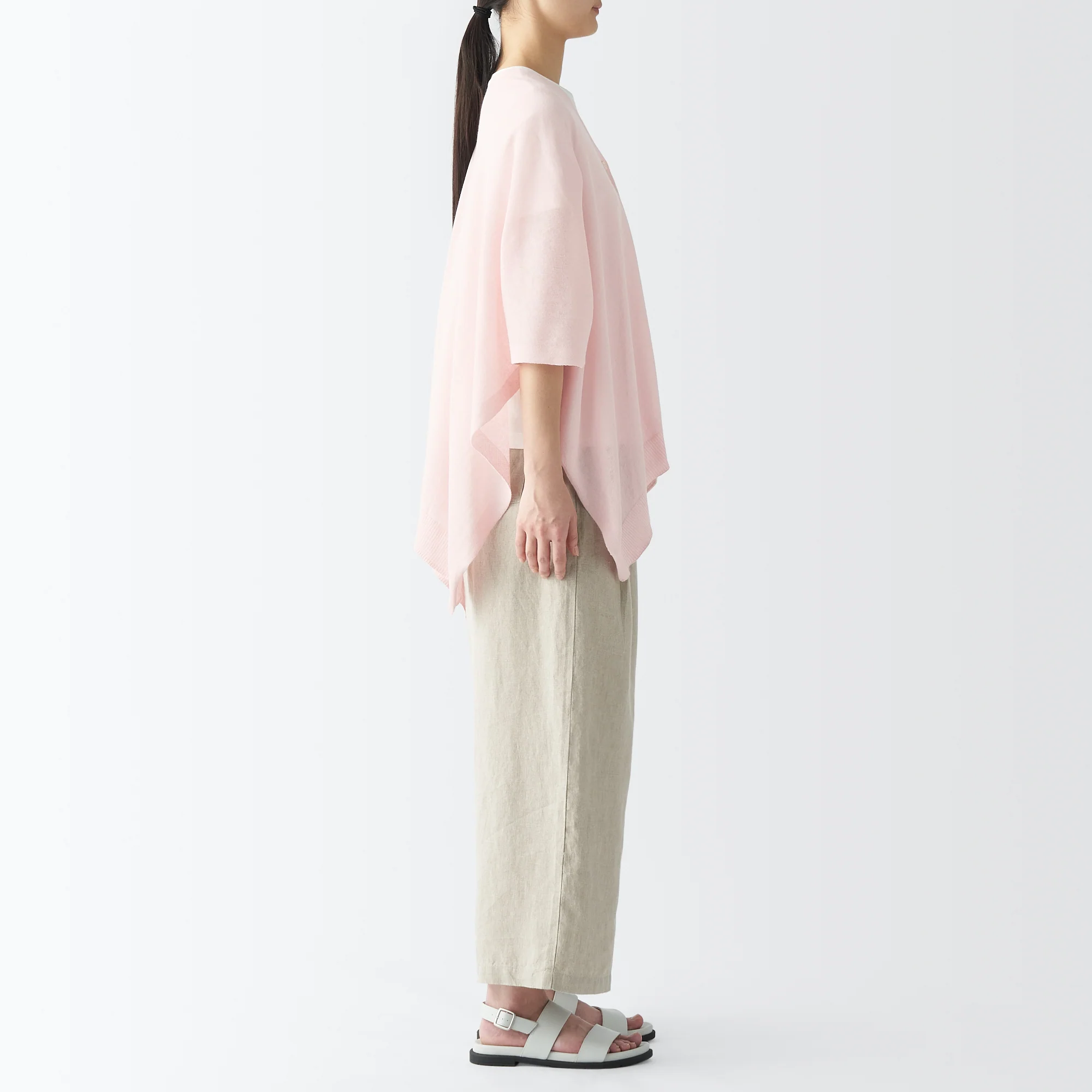 High-Twist Cotton Buttoned Bolero - Image 21
