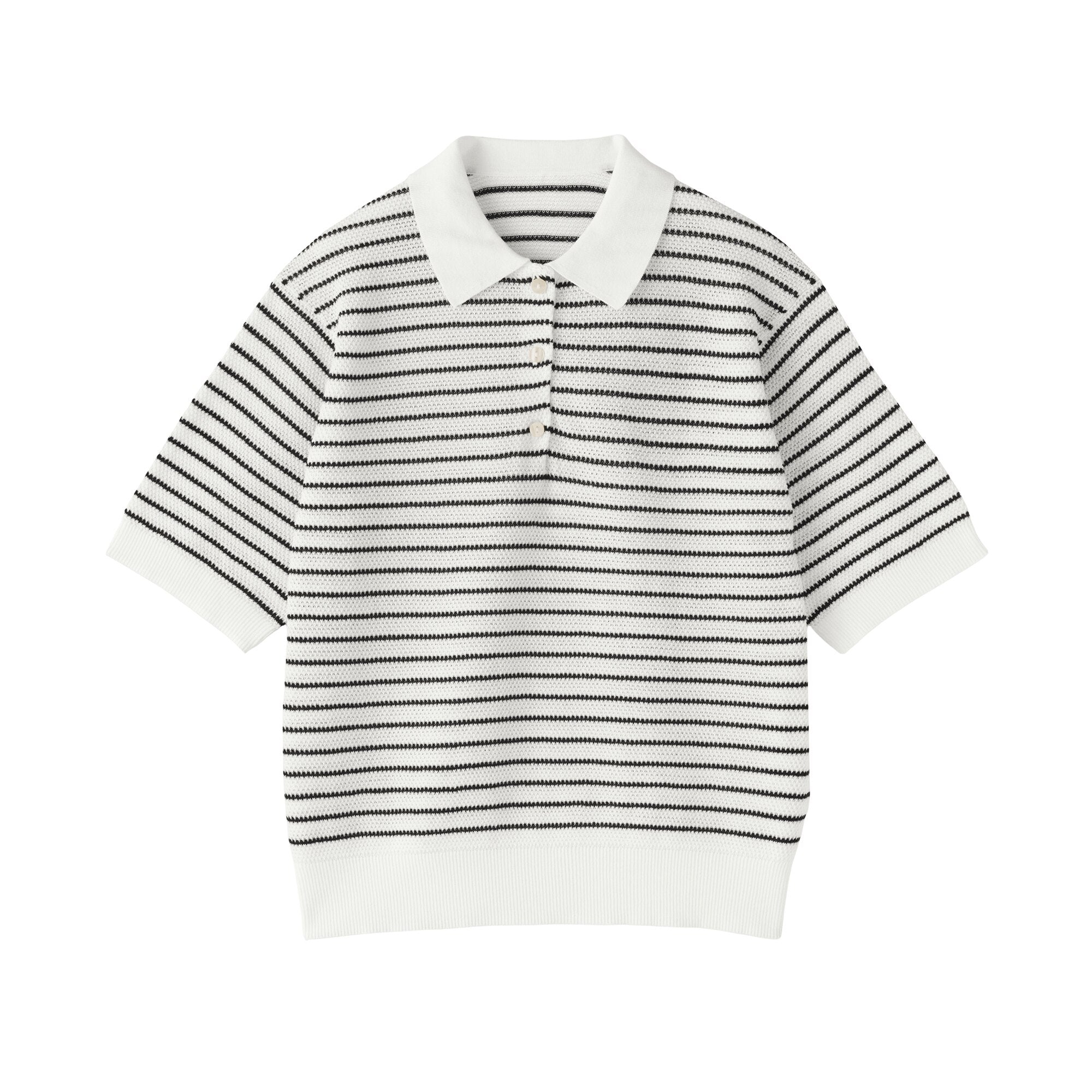High-Twist Cotton Polo Sweater - Image 9