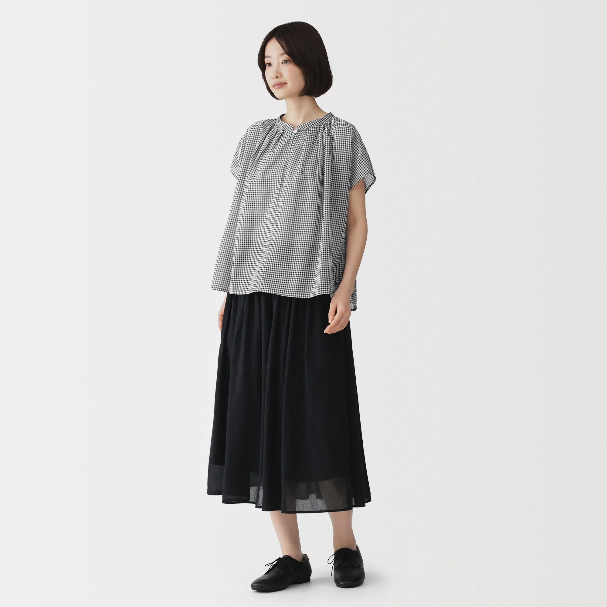 High-Twist Cotton Sheer Blouse - Image 20