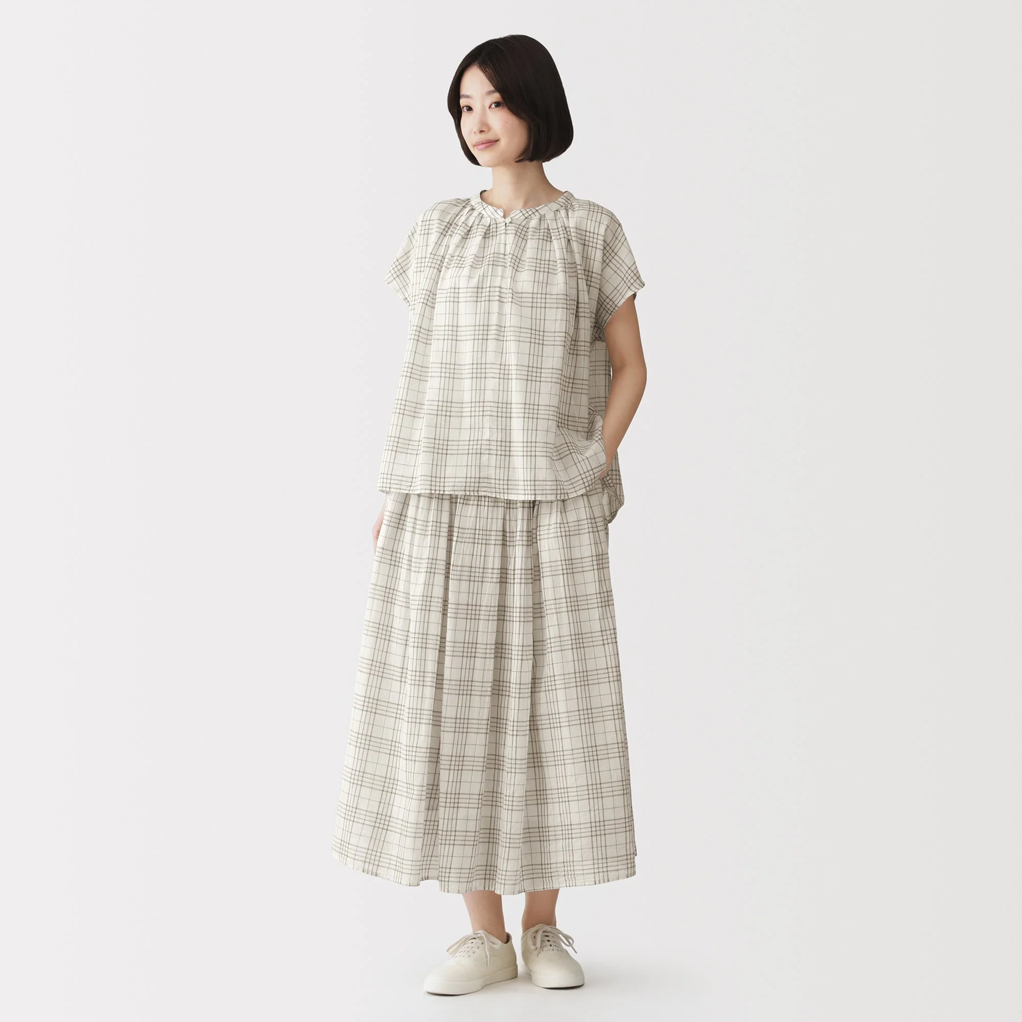 High-Twist Cotton Sheer Blouse - Image 28