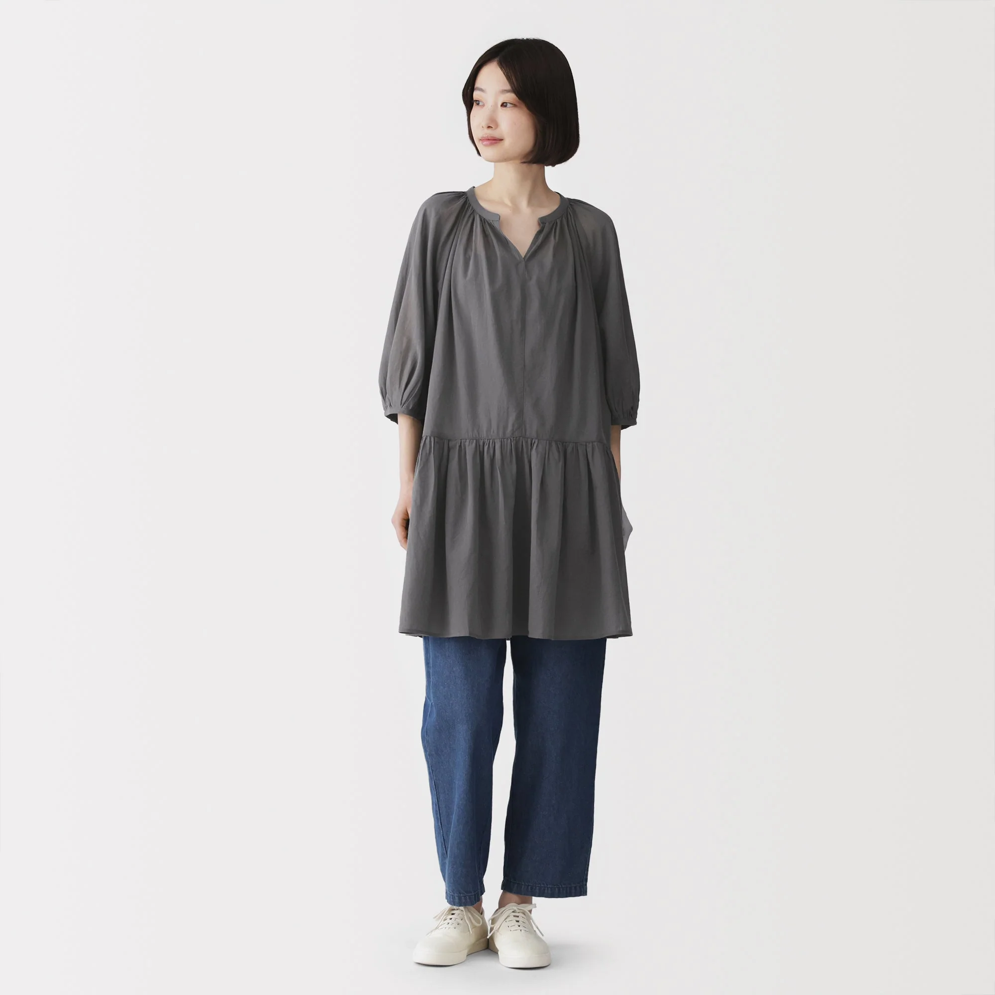High-Twist Cotton Sheer Dress - Image 19