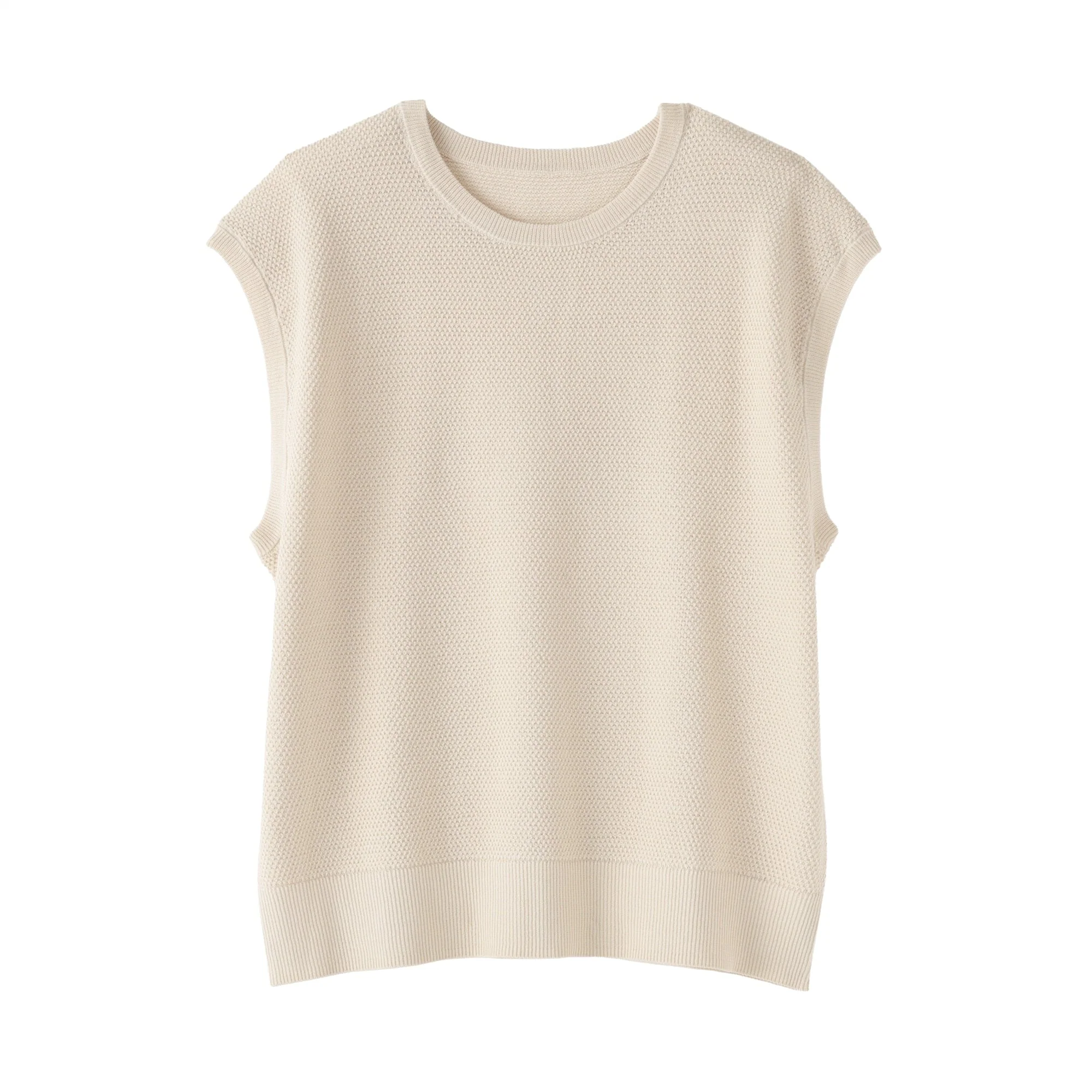 High-Twist Cotton Sleeveless Sweater - Image 23