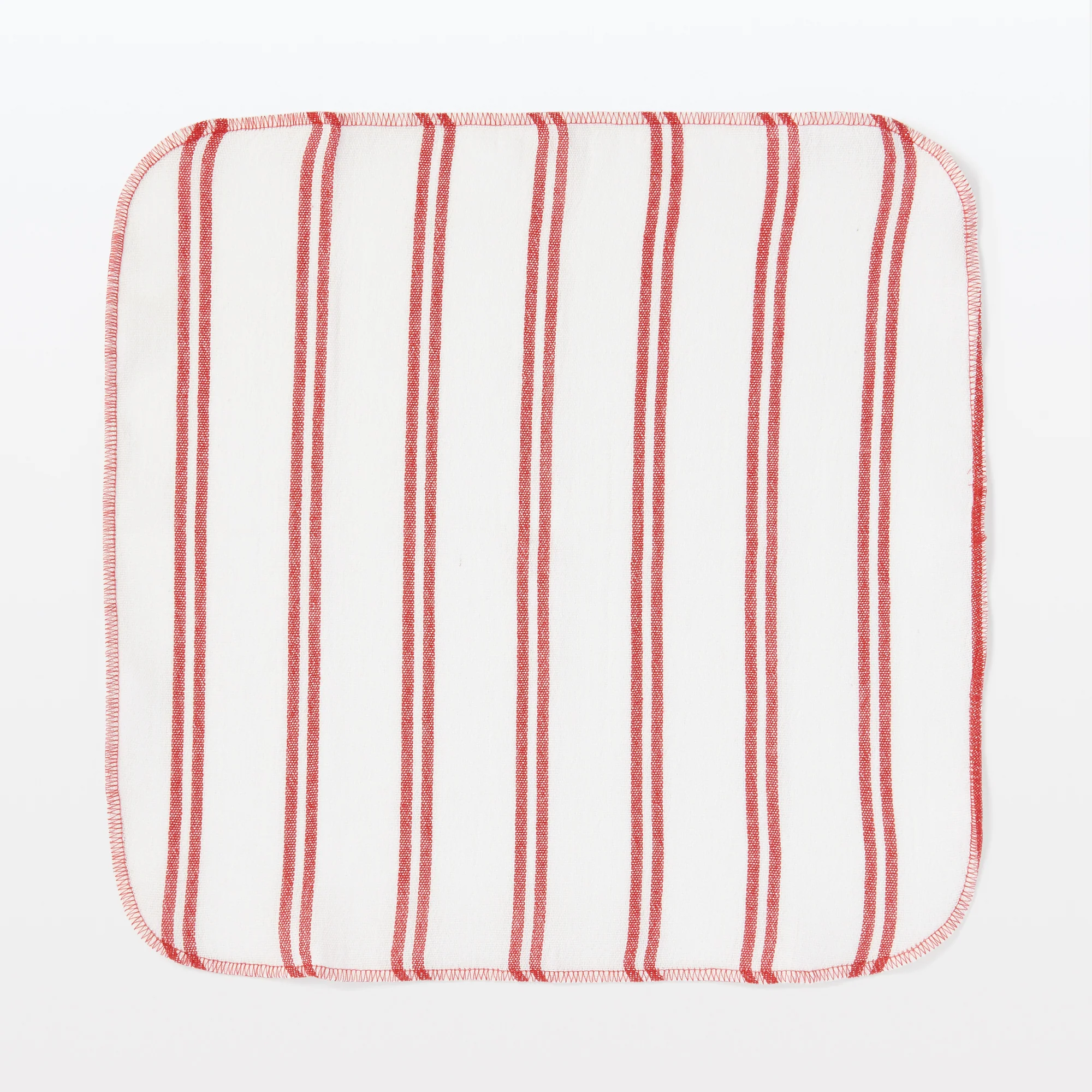 Indian Cotton Kitchen Cloths - Red (6 Pack) - Image 3